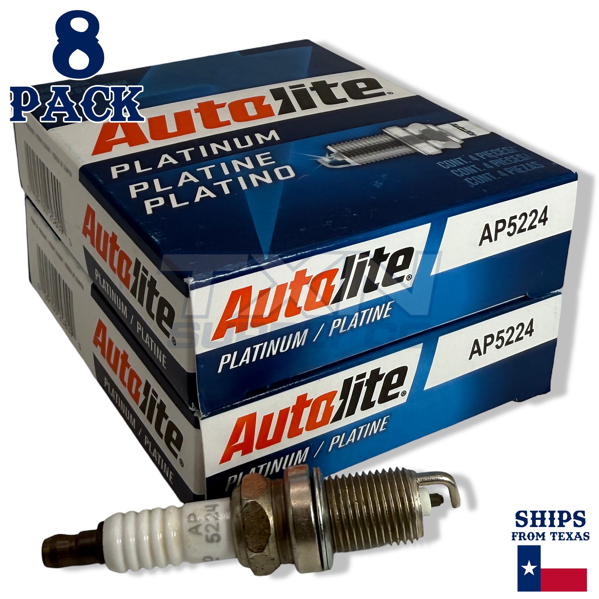 8 Pack Autolite AP5224 Platinum Spark Plugs