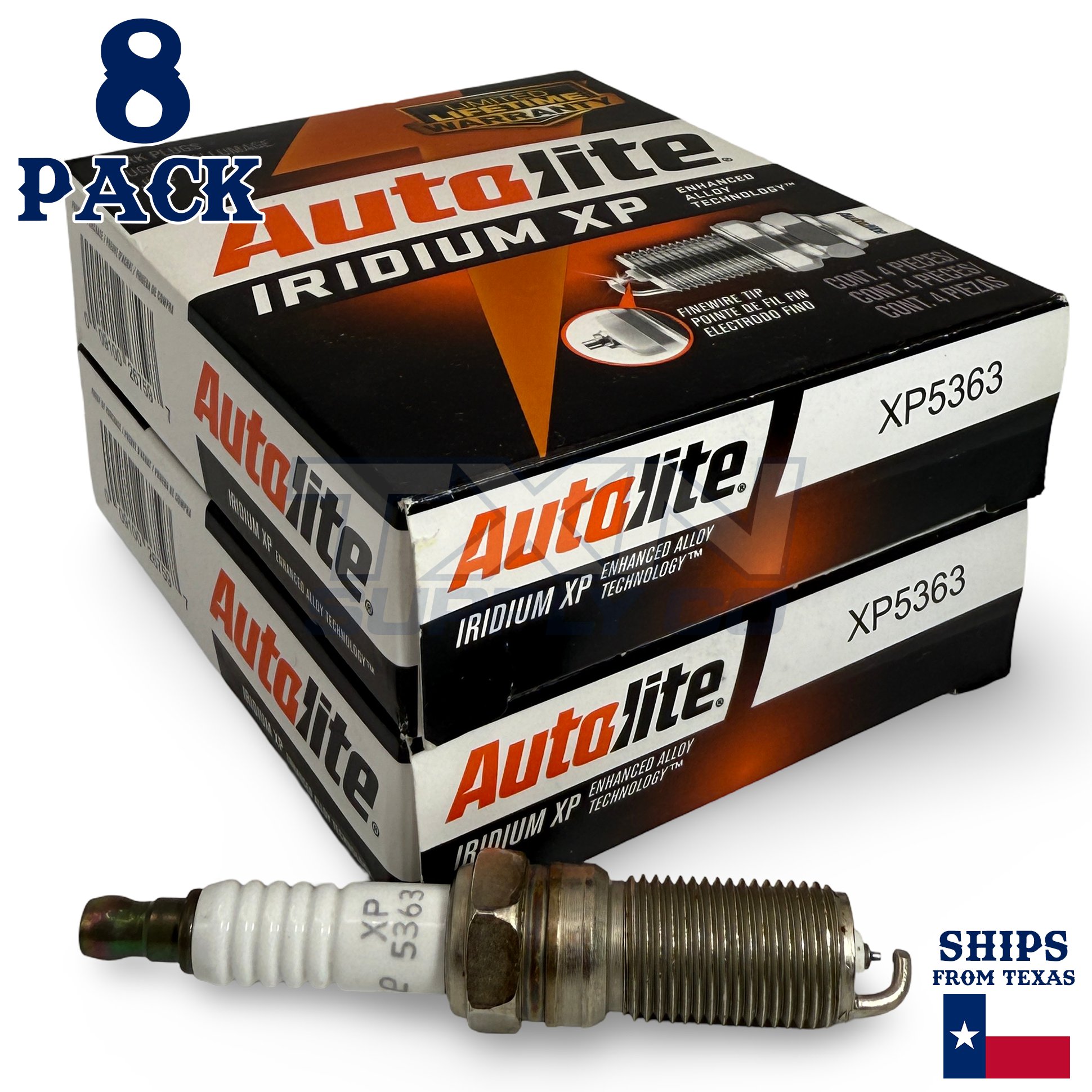 8 Pack Autolite XP5363 Iridium Spark Plugs