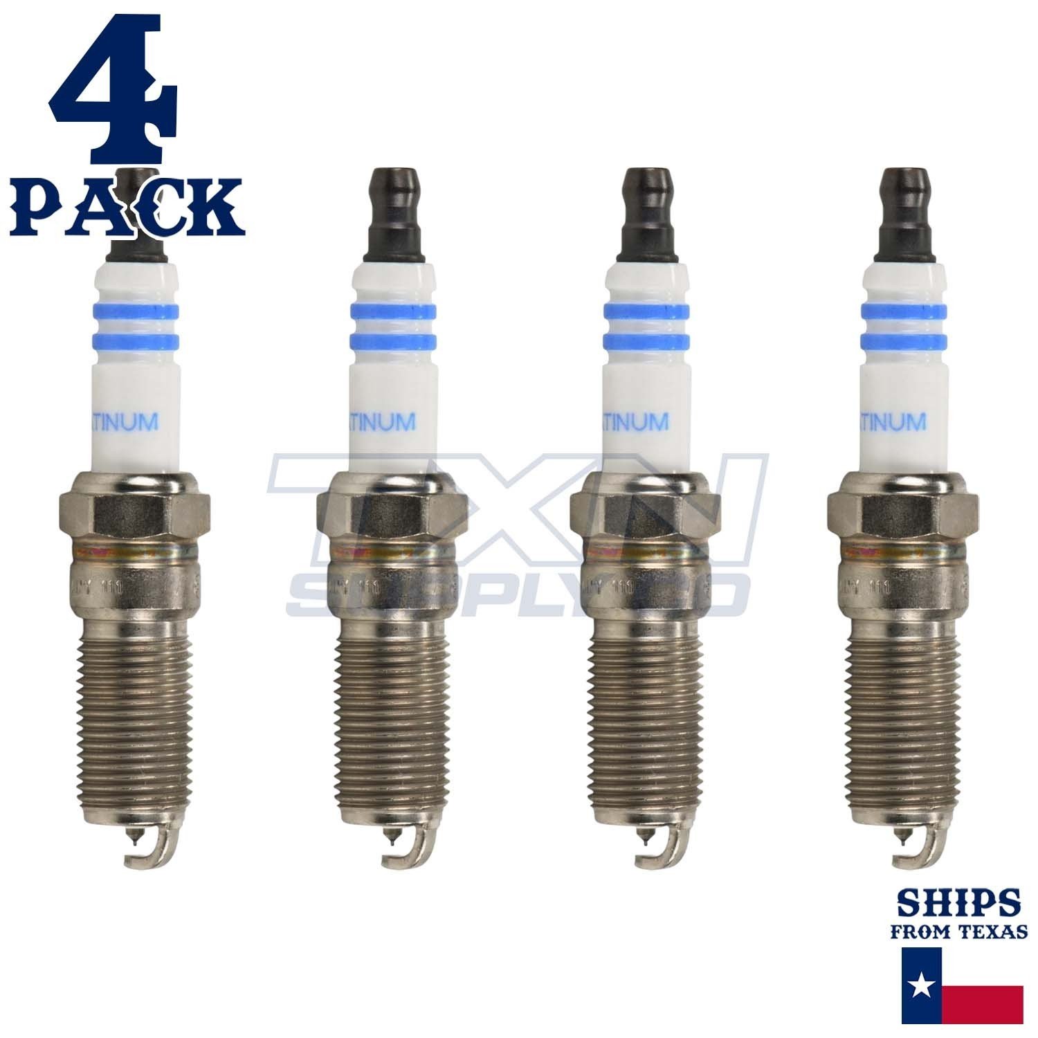 4 Pack Bosch 6716 HR8MPP30X Platinum Spark Plugs - Image 1