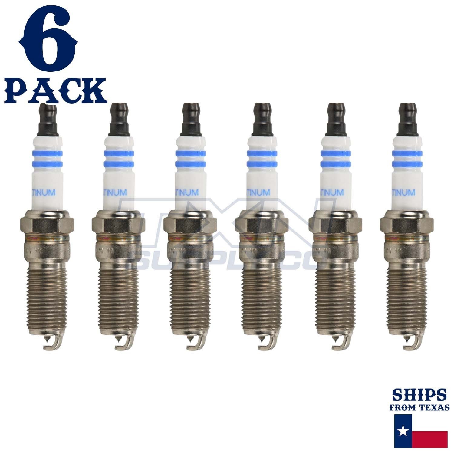 6 Pack Bosch 6716 HR8MPP30X Platinum Spark Plugs - Image 1