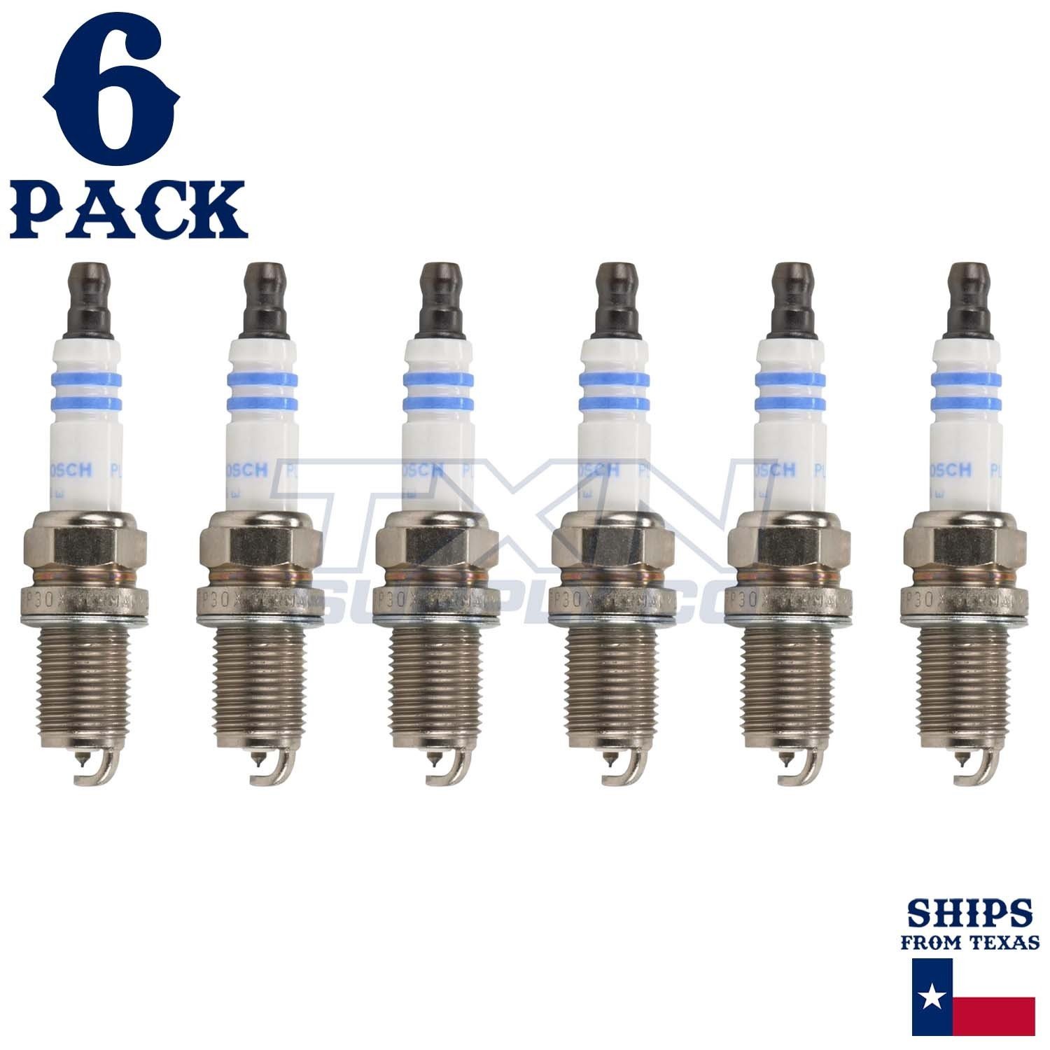 6 Pack Bosch 6724 FR7DPP30X Platinum Spark Plugs - Image 1