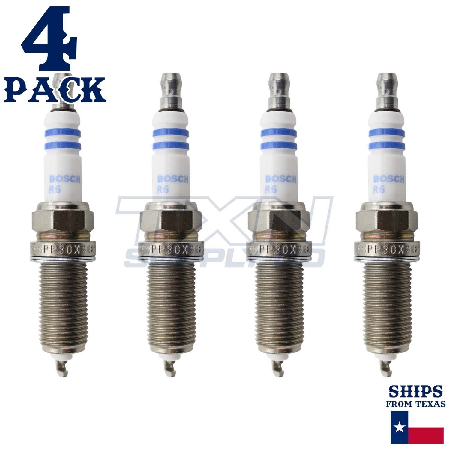 4 Pack Bosch 6734 FR8SPP30X Platinum Spark Plugs - Image 1