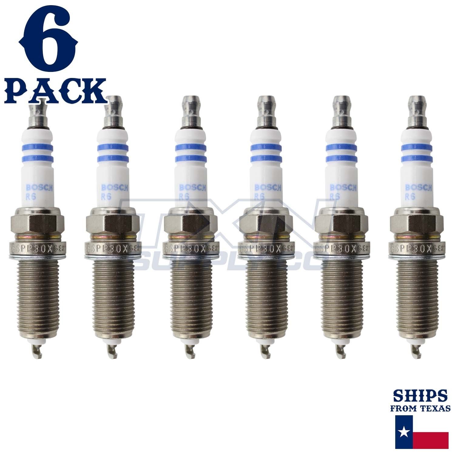 6 Pack Bosch 6734 FR8SPP30X Platinum Spark Plugs - Image 1
