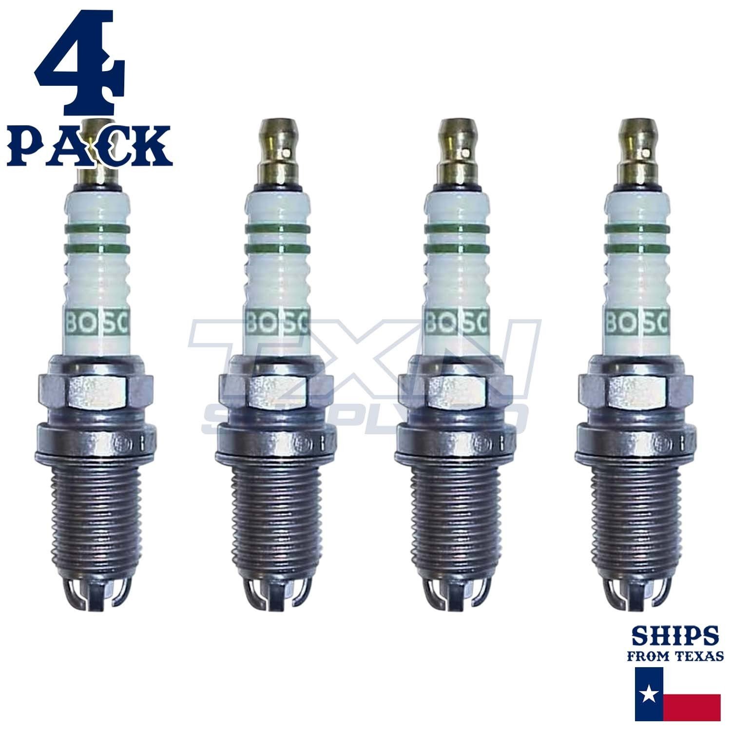 4 Pack Bosch 7407 FR7KTC Copper with Nickel Spark Plugs - Image 1