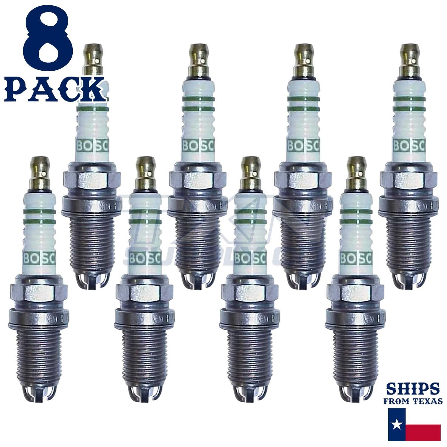 8 Pack Bosch 7407 FR7KTC Copper with Nickel Spark Plugs - Image 1