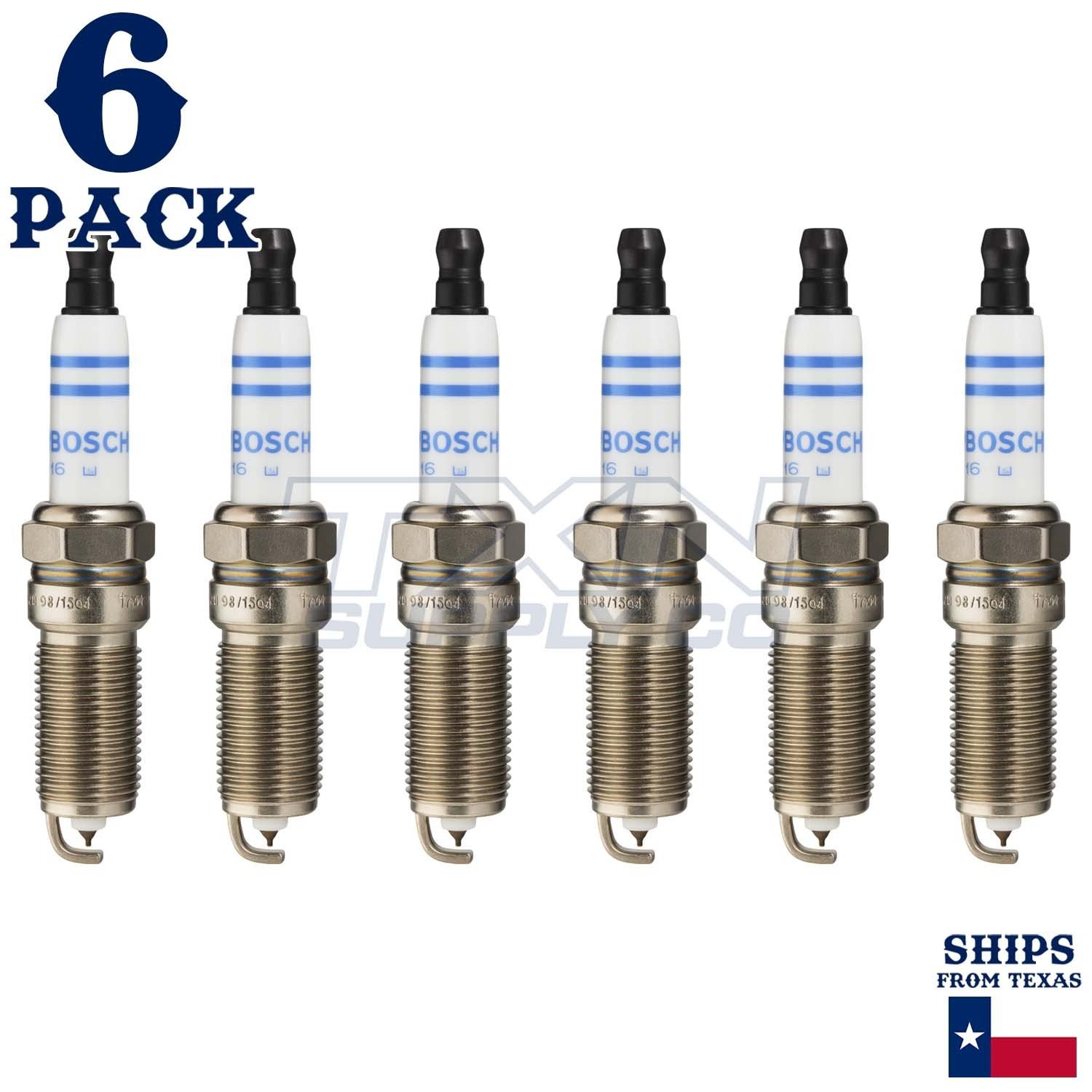 6 Pack Bosch 7422 FR8DPP33 Double Platinum Spark Plugs - Image 1