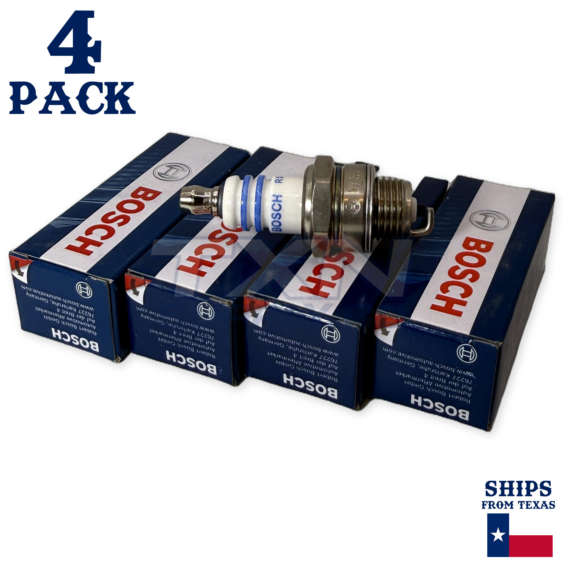 4 Pack Bosch 7545 WS7F Copper with Nickel Spark Plugs - Image 1