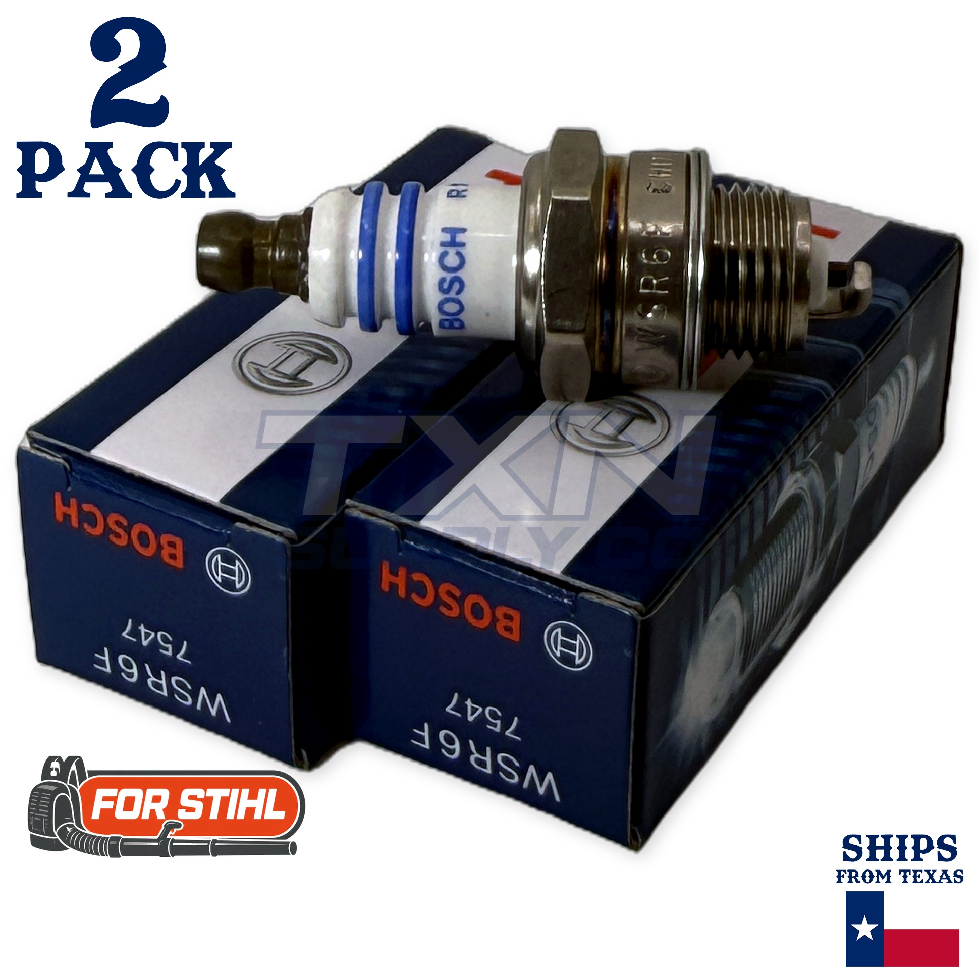 2 Pack Bosch Spark Plug - For BR 450 Stihl Backpack Blower