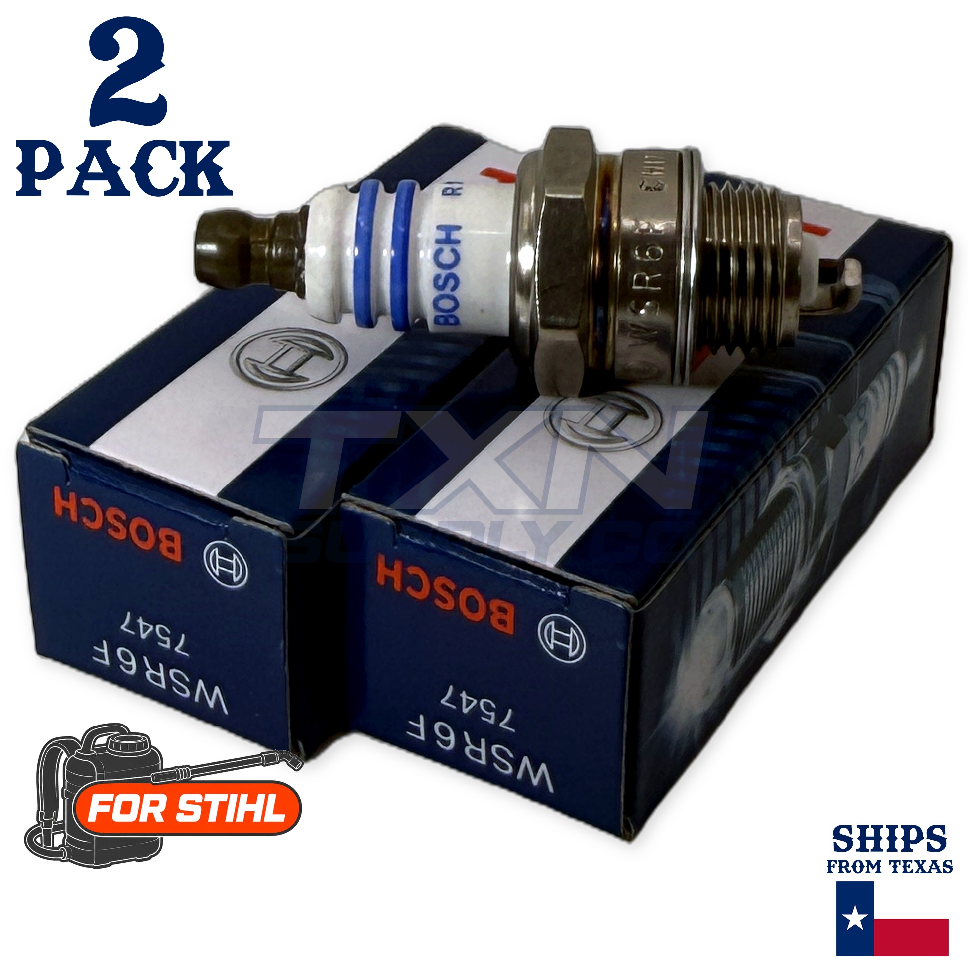 2 Pack Bosch Spark Plug - For SR 420 Stihl Backpack Sprayer