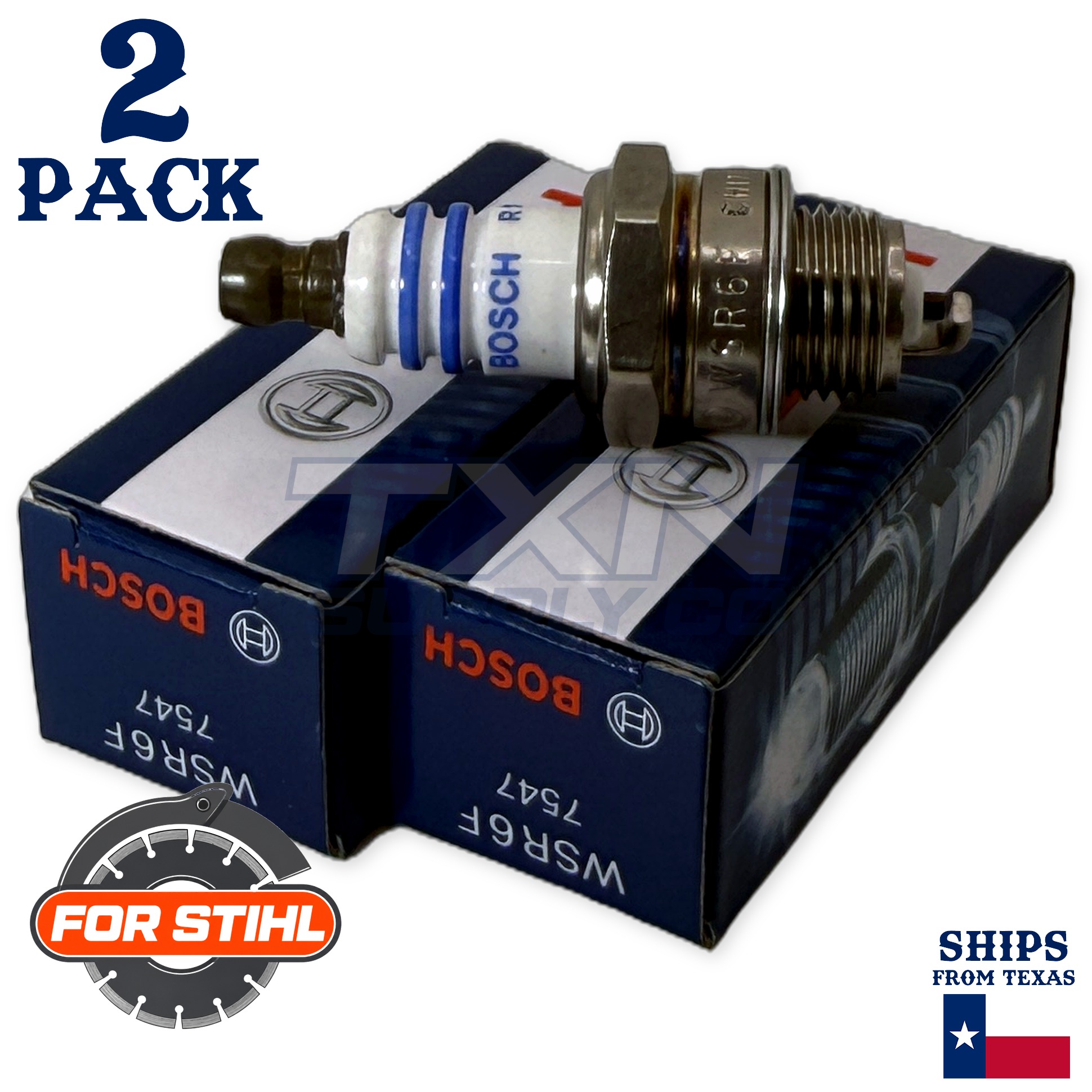 2 Pack Bosch Spark Plug - For TS 500i Stihl Cutoff Saw