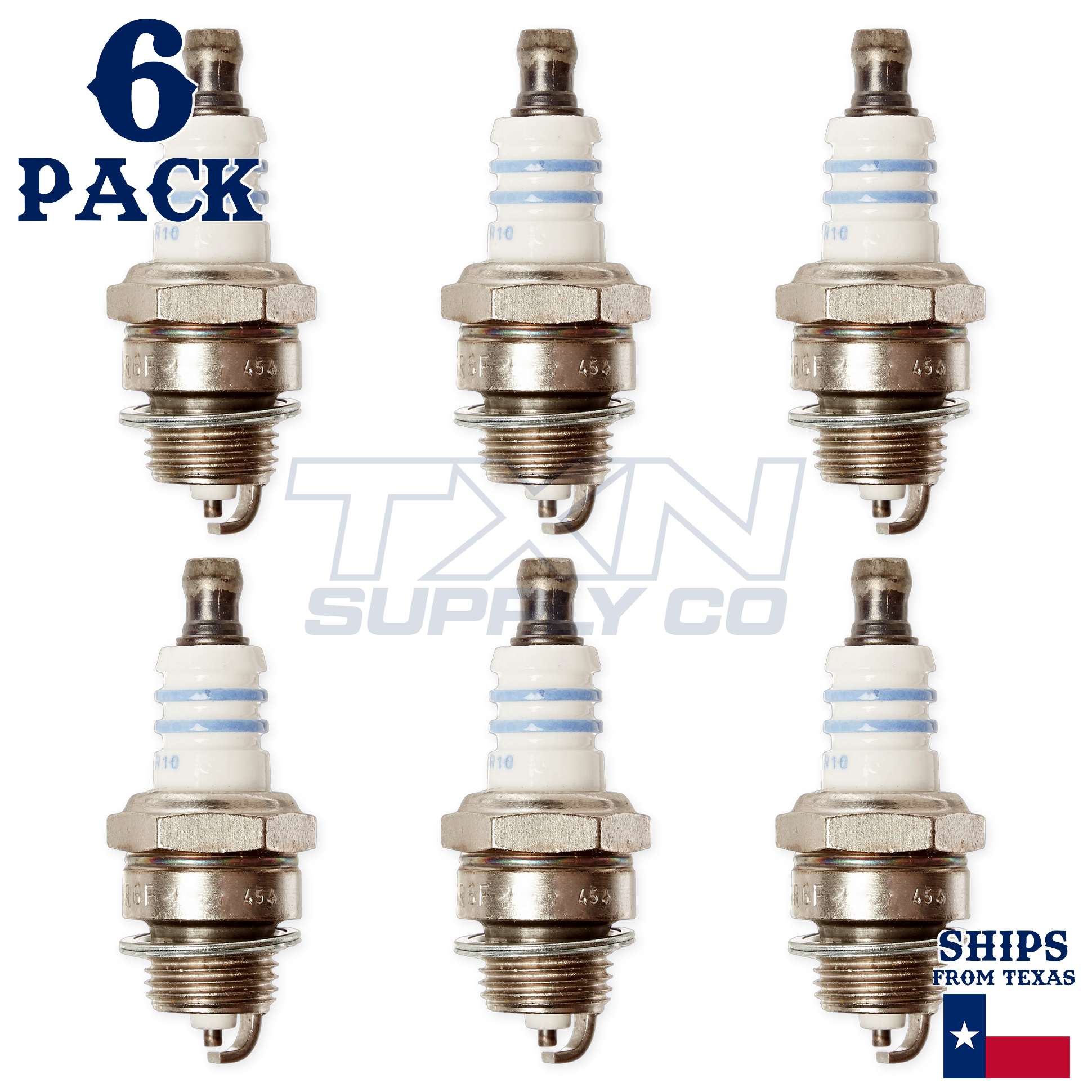 6 Pack Bosch 7547 WSR6F Copper with Nickel Spark Plugs - Image 1