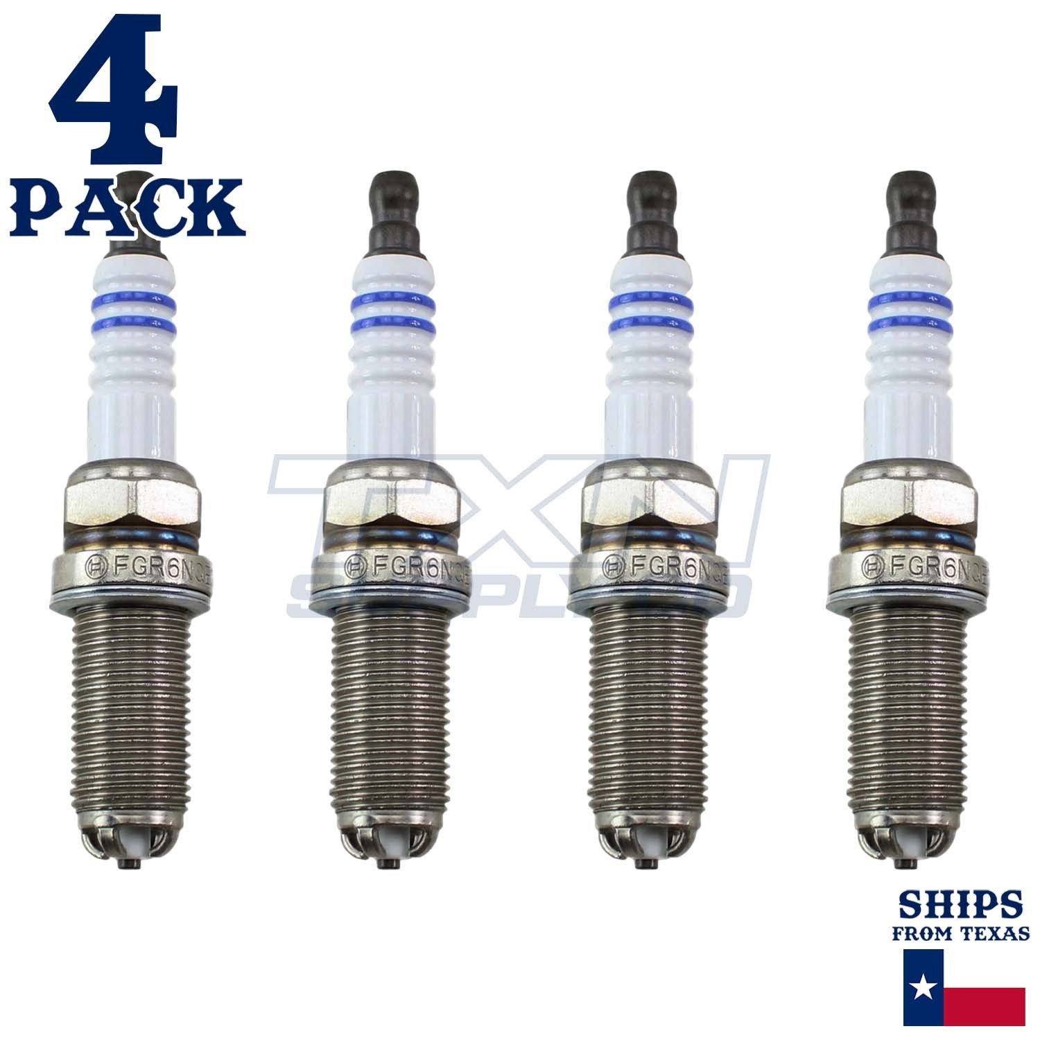 4 Pack Bosch 79079 FGR6NQE0 Copper with Nickel Spark Plugs - Image 1