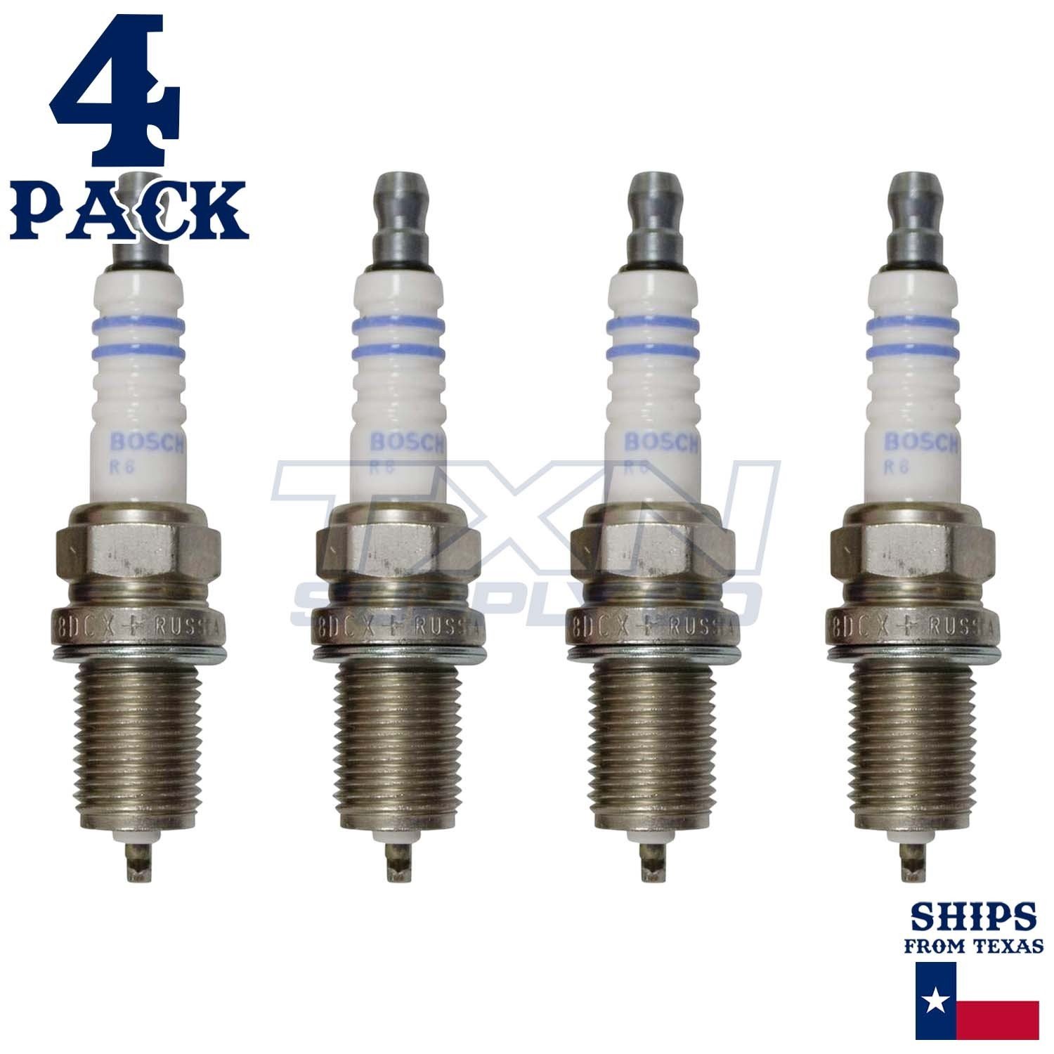 4 Pack Bosch 7957 FR8DCX Copper with Nickel Spark Plugs - Image 1