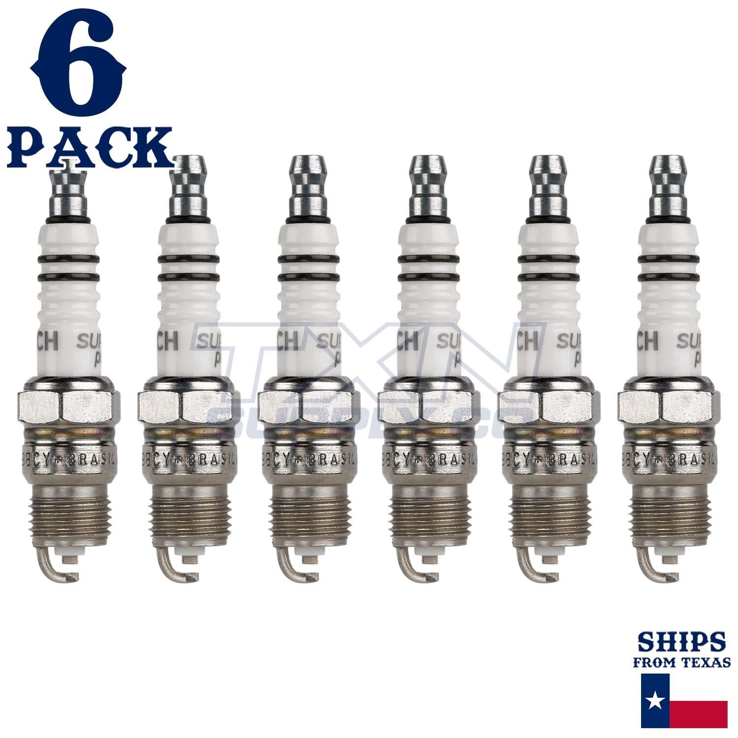 6 Pack Bosch 7975 HR9BC Copper with Nickel Spark Plugs - Image 1