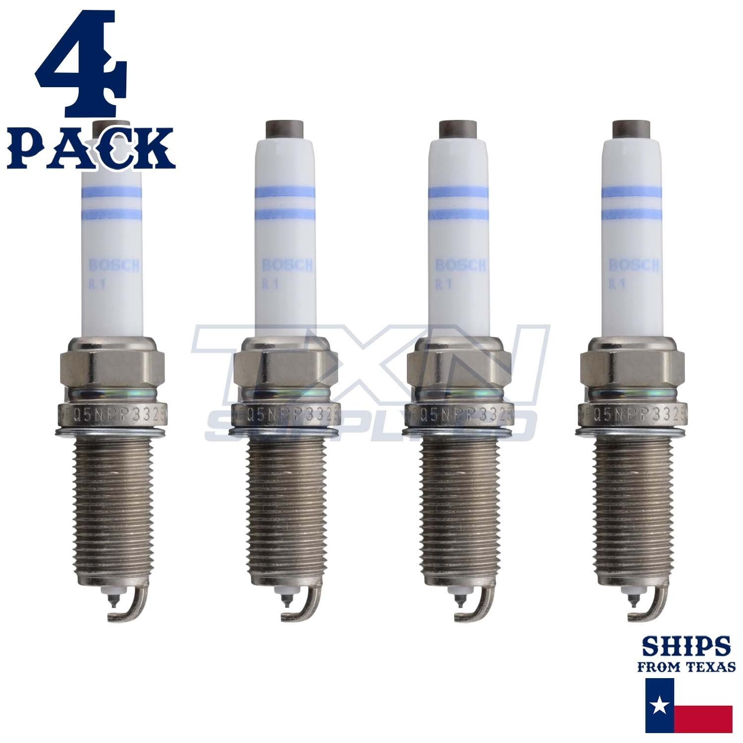 4 Pack Bosch 8160 FQ5NPP332S Double Platinum Spark Plugs - Image 1
