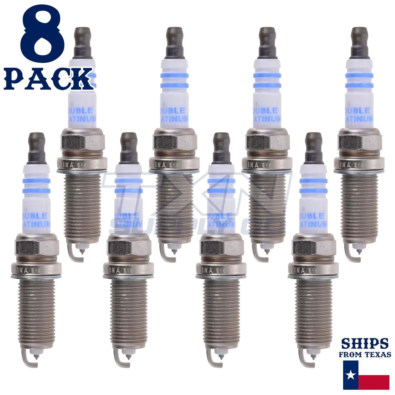 8 Pack Bosch 8162 FR8SPP33X Double Platinum Spark Plugs - Image 1