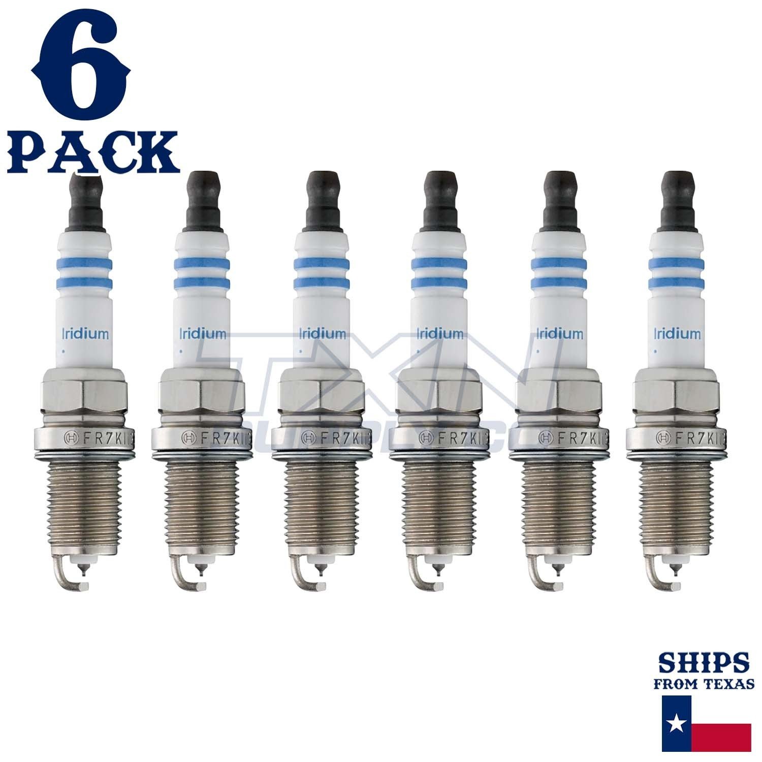 6 Pack Bosch 9603 FR7KII33X Double Iridium Spark Plugs