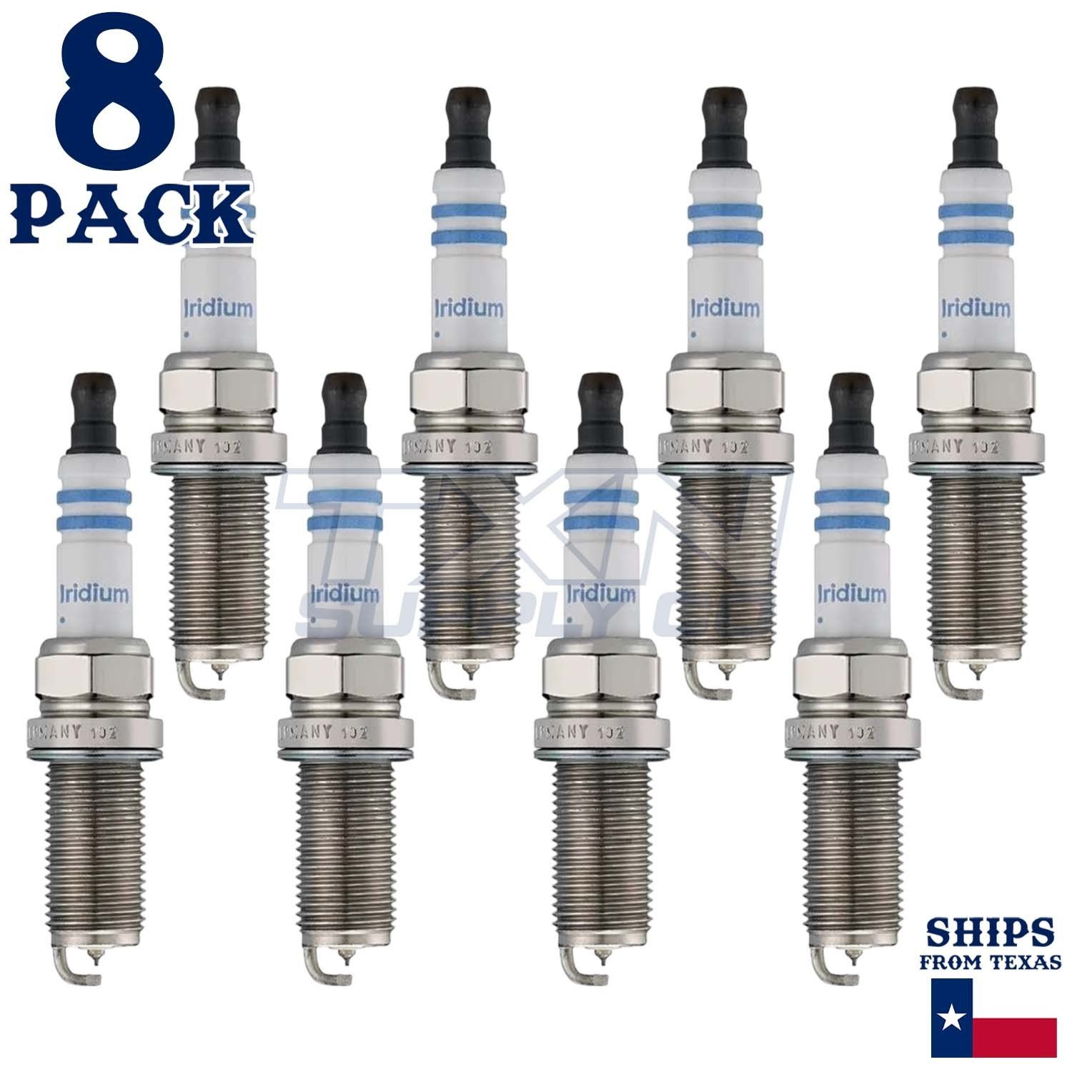 8 Pack Bosch 9609 FR8MII33X Double Iridium Spark Plugs