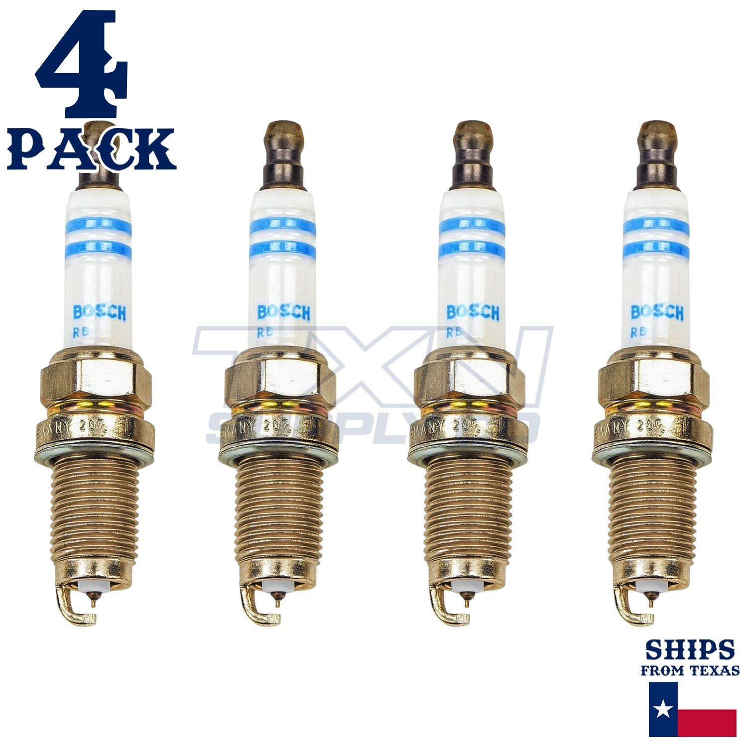4 Pack Bosch 9614 FR6LII330X Double Iridium Spark Plugs - Image 1