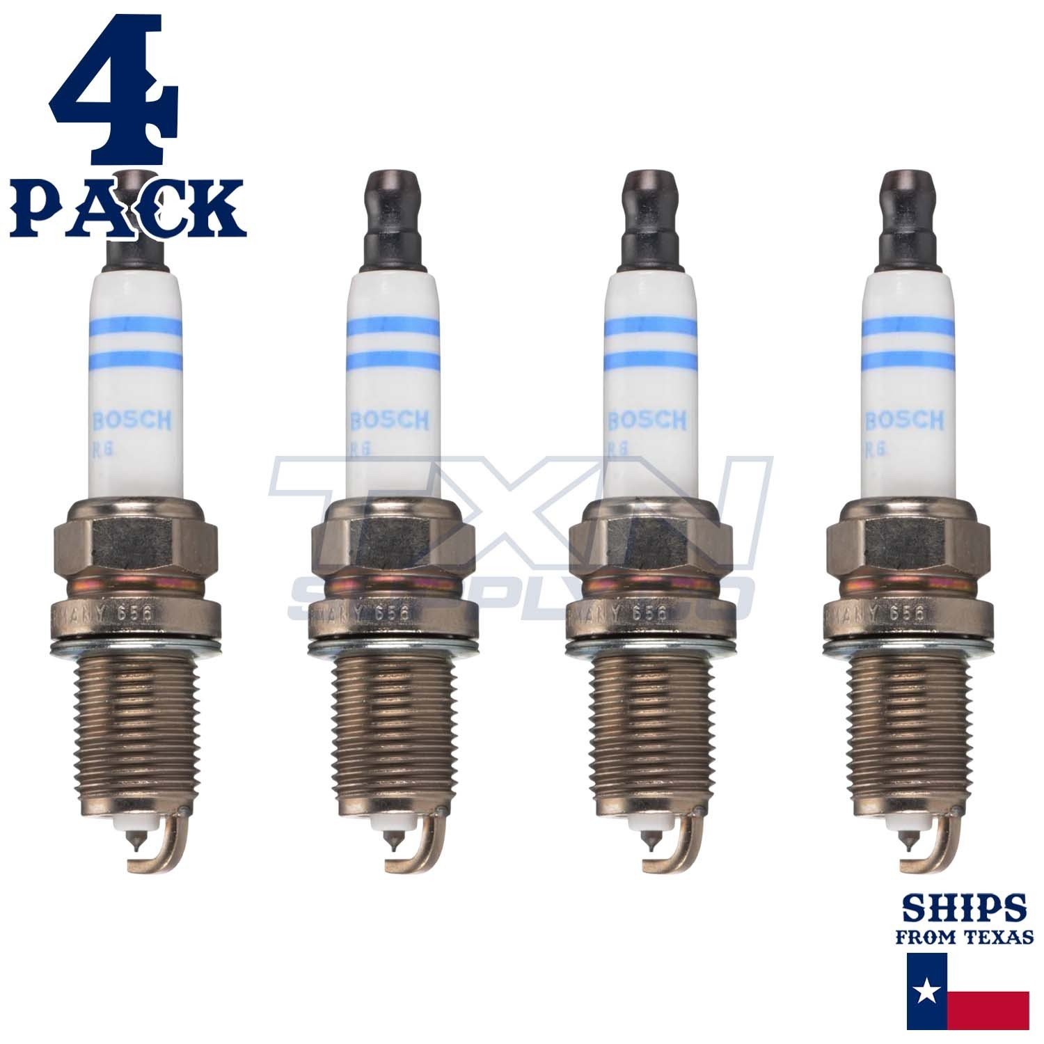 4 Pack Bosch 96306 FR7KII332S Double Iridium Spark Plugs - Image 1