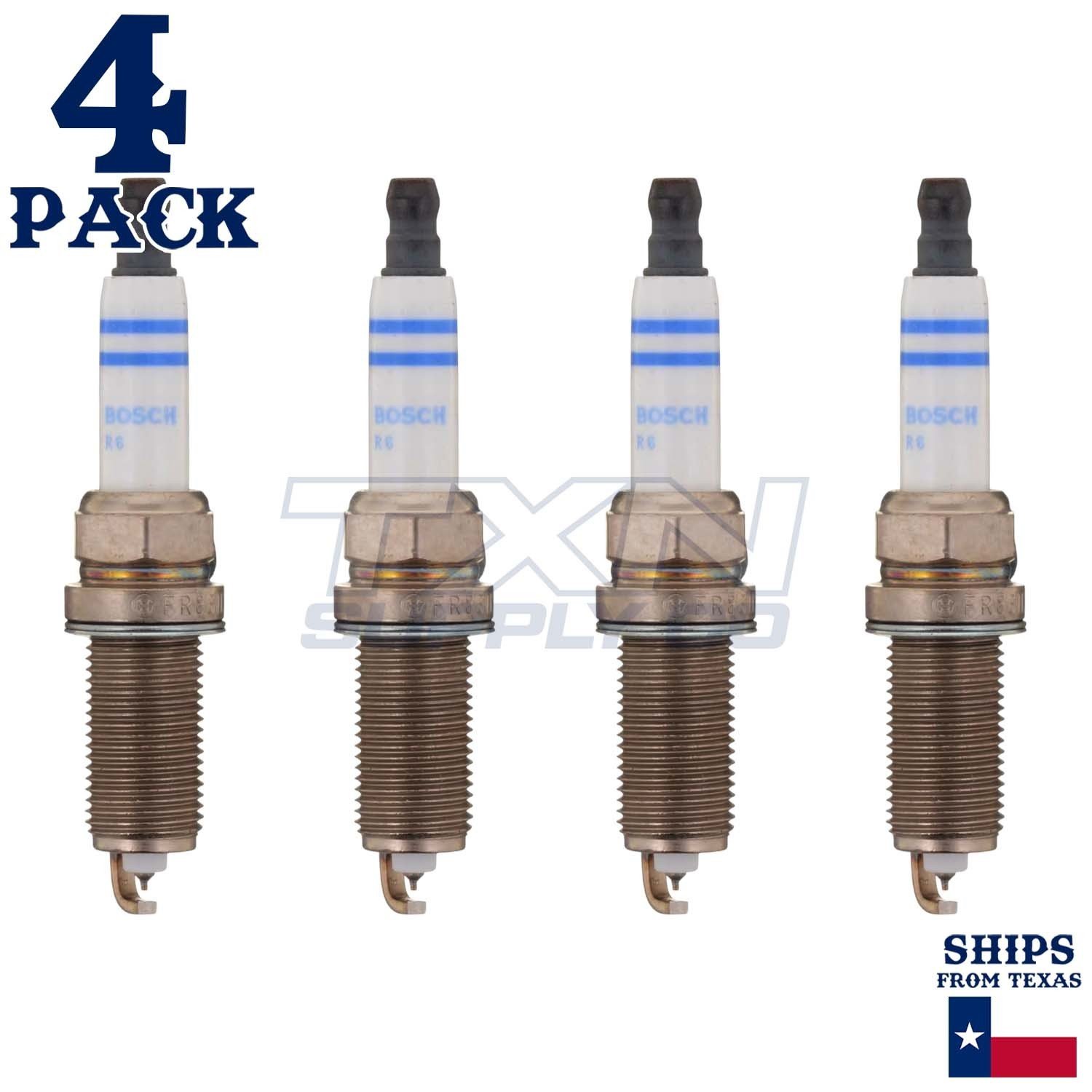 4 Pack Bosch 96311 FR8SII332X Double Iridium Spark Plugs - Image 1