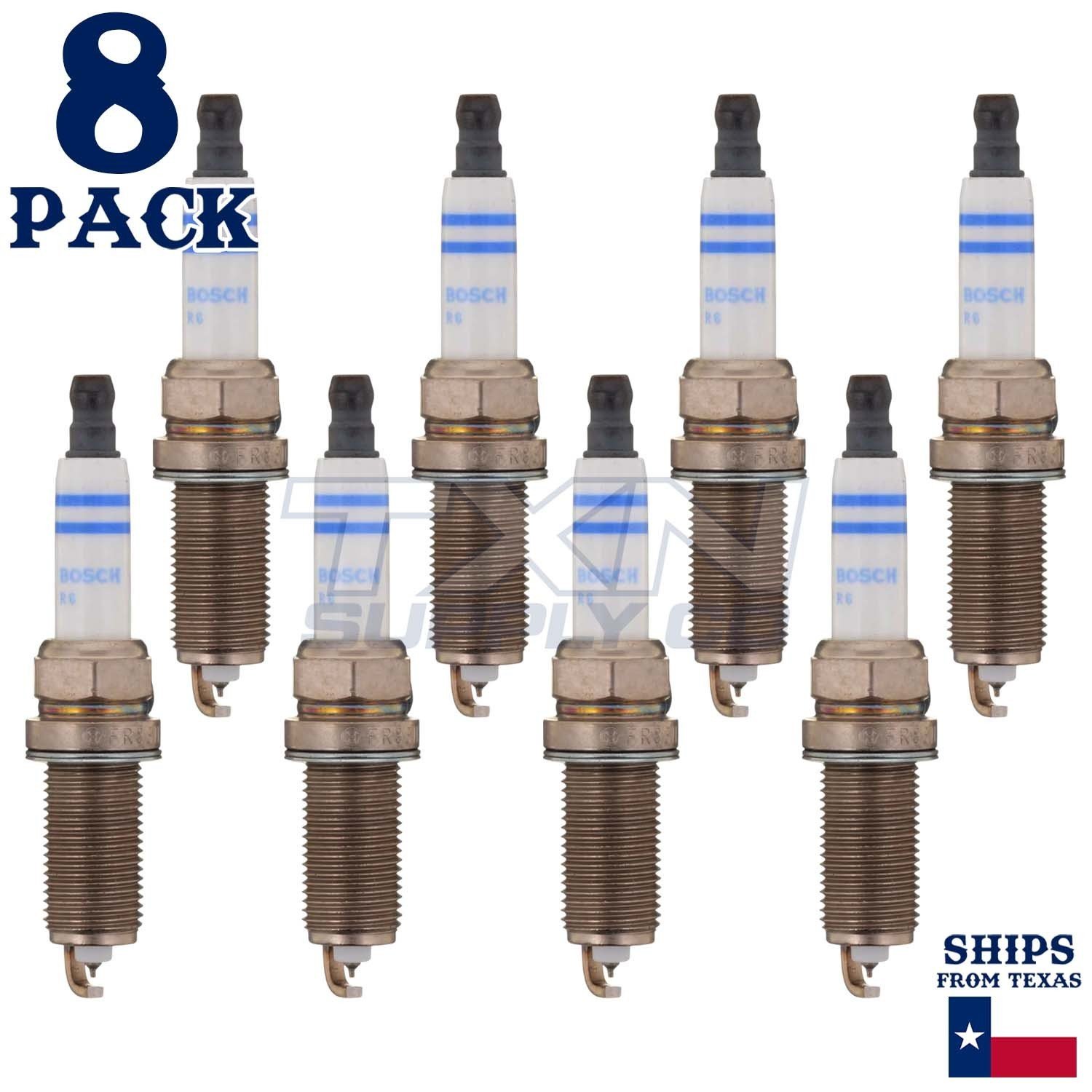 8 Pack Bosch 96311 FR8SII332X Double Iridium Spark Plugs