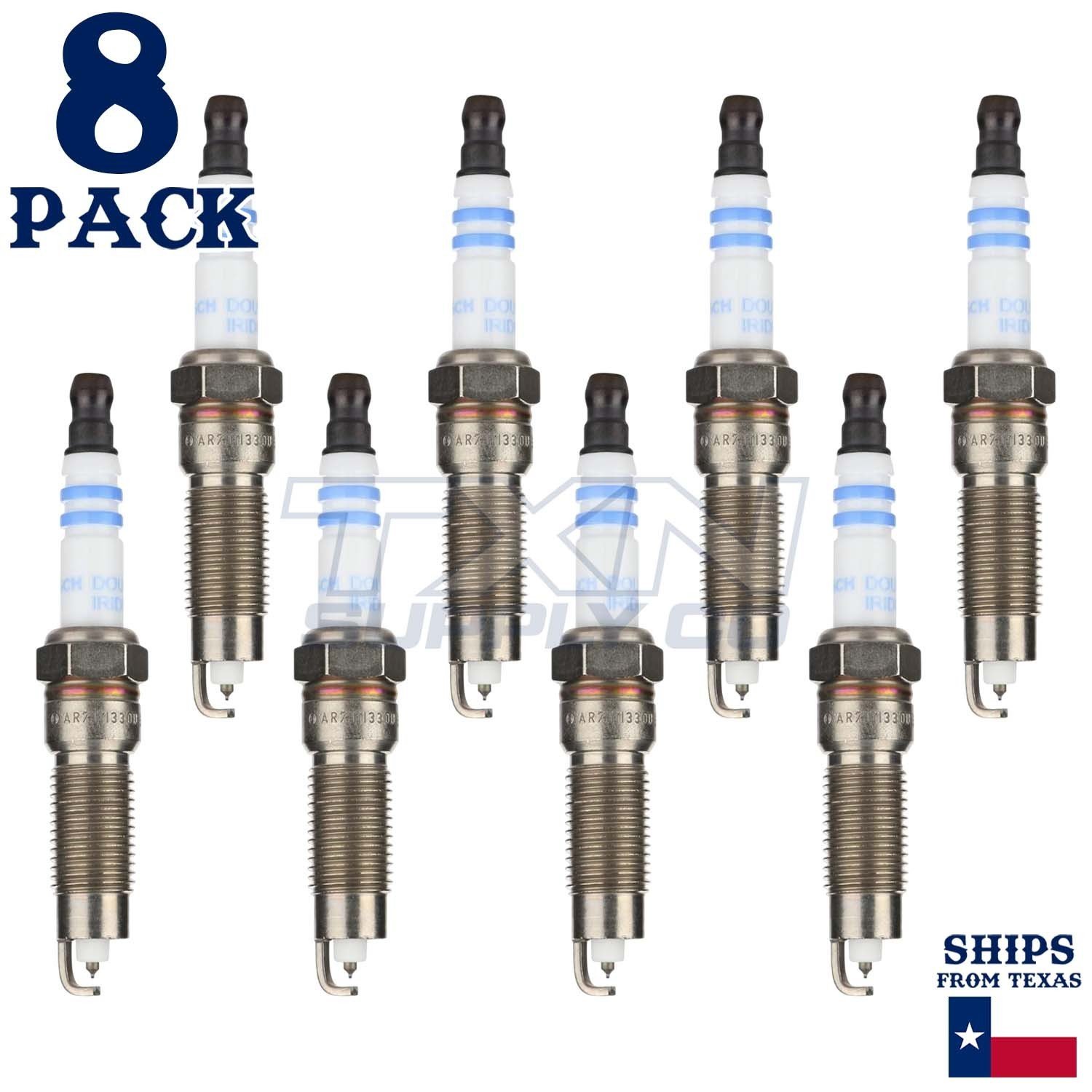 8 Pack Bosch 96322 AR7TII330U Double Iridium Spark Plugs