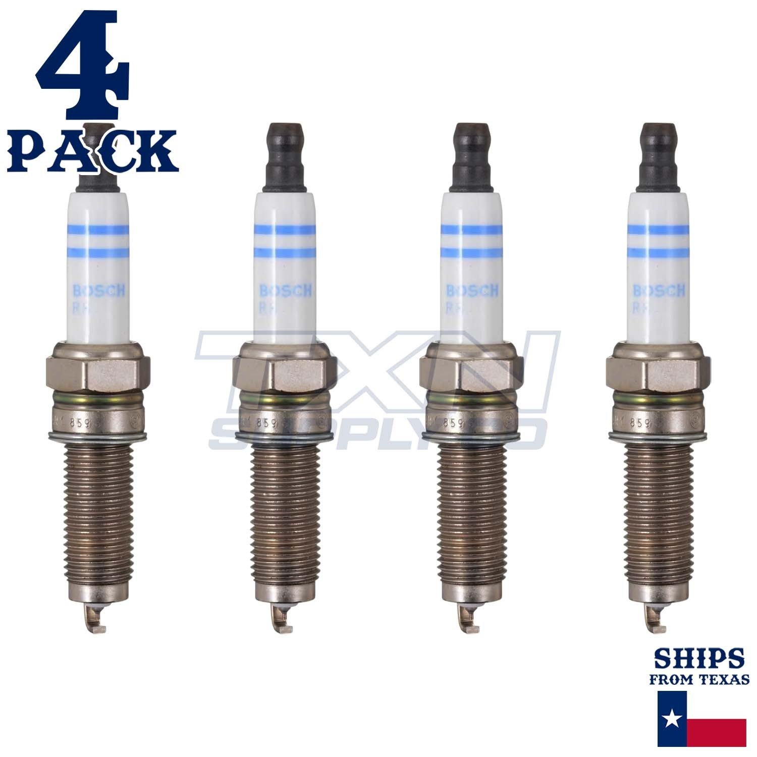 4 Pack Bosch 96337 YR7SII3320U Double Iridium Spark Plugs - Image 1