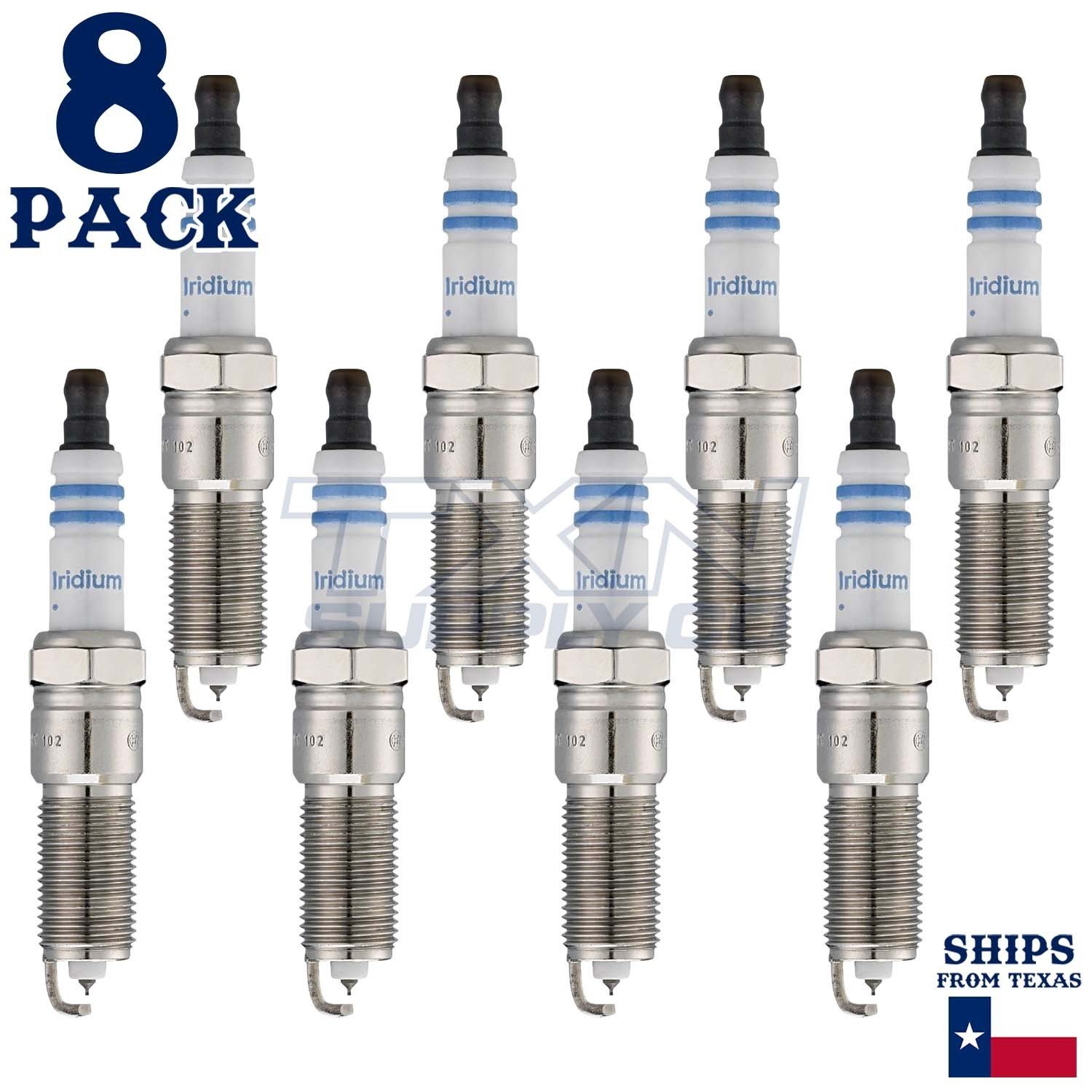 8 Pack Bosch 9654 HR9SII330X Double Iridium Spark Plugs