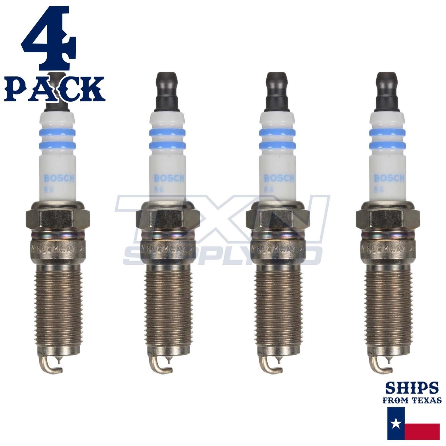 4 Pack Bosch 9697 HR7NII332W Double Iridium Spark Plugs - Image 1