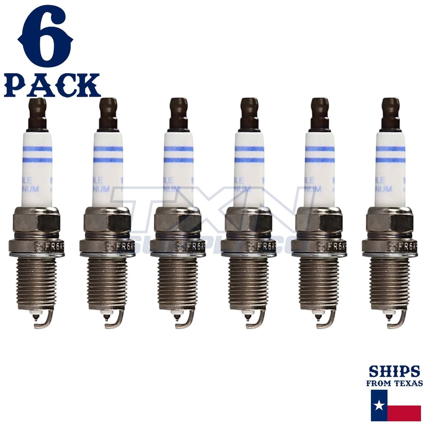 6 Pack Bosch FR6KPP332S Double Platinum Spark Plugs - Image 1