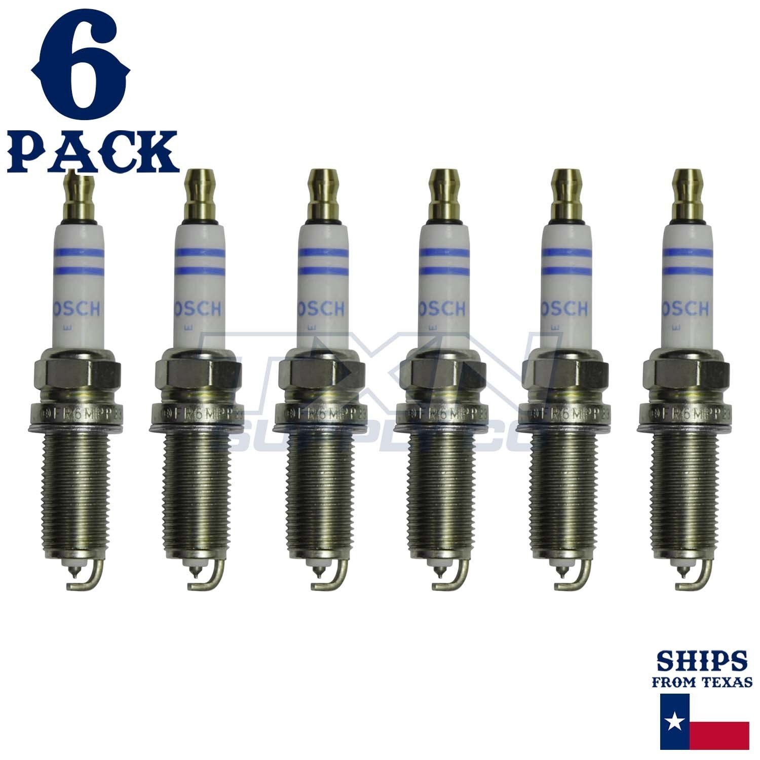 6 Pack Bosch FR6MPP332 Double Platinum Spark Plugs