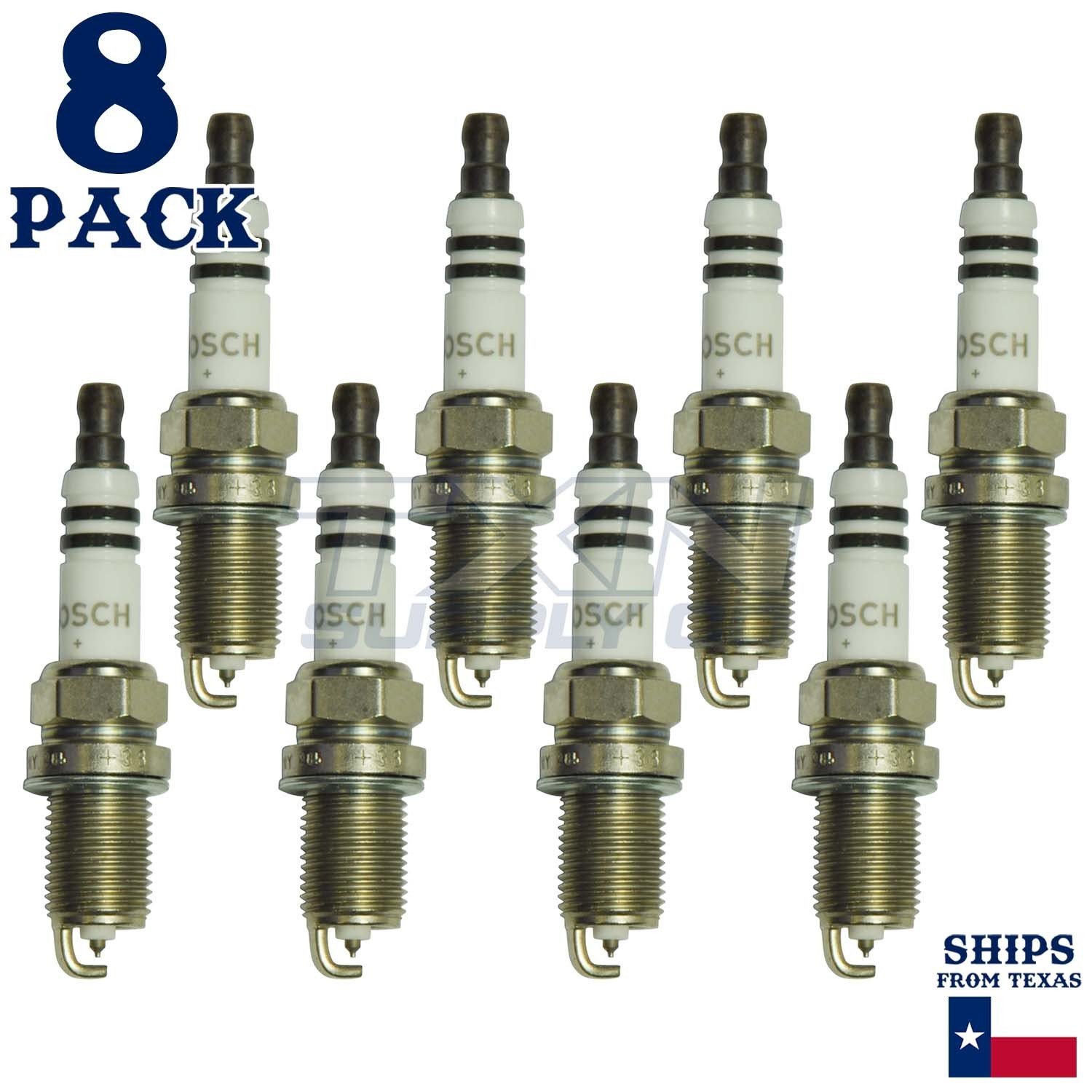 8 Pack Bosch FR7KPP33U+ Double Platinum Spark Plugs - Image 1