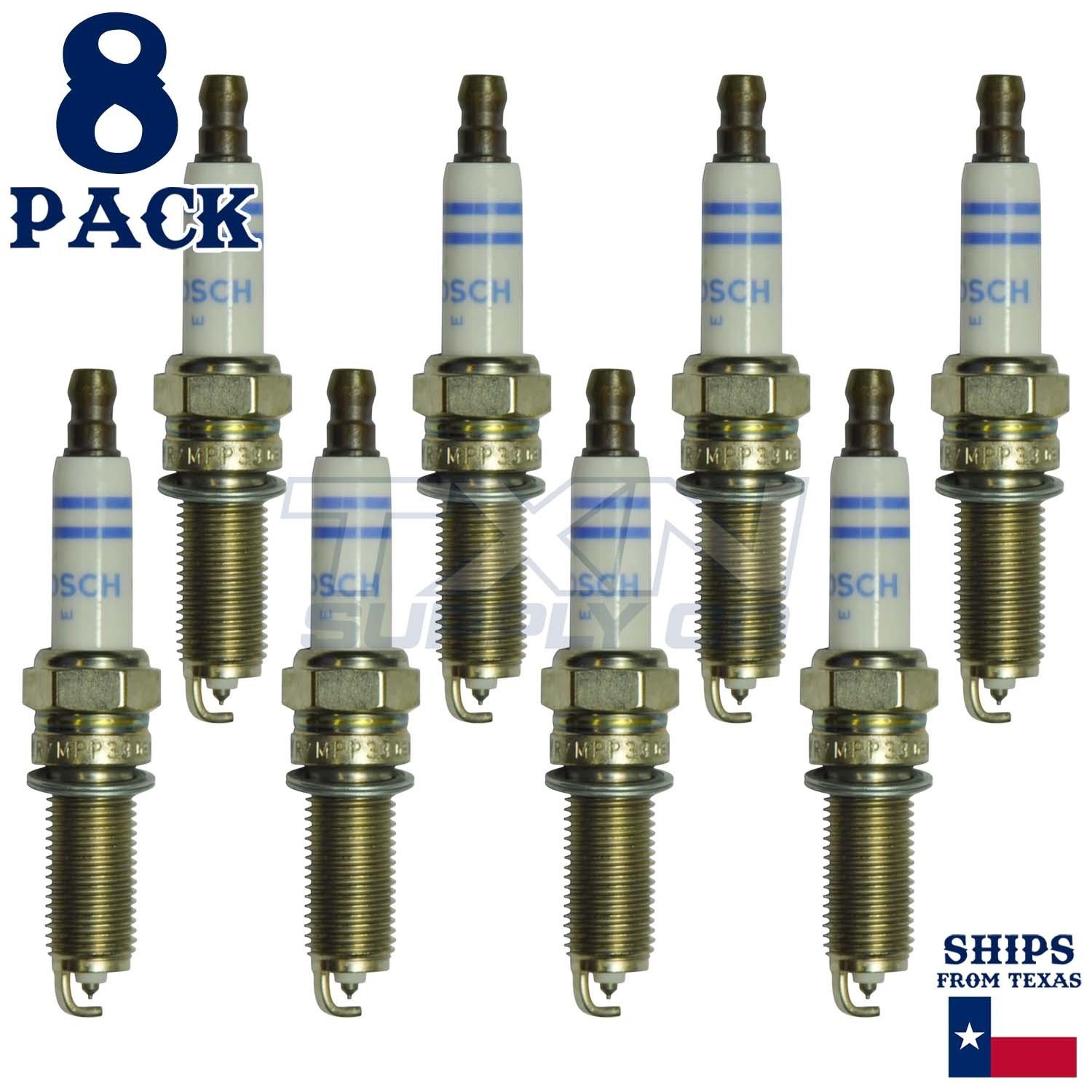 8 Pack Bosch YR7MPP33 Double Platinum Spark Plugs - Image 1