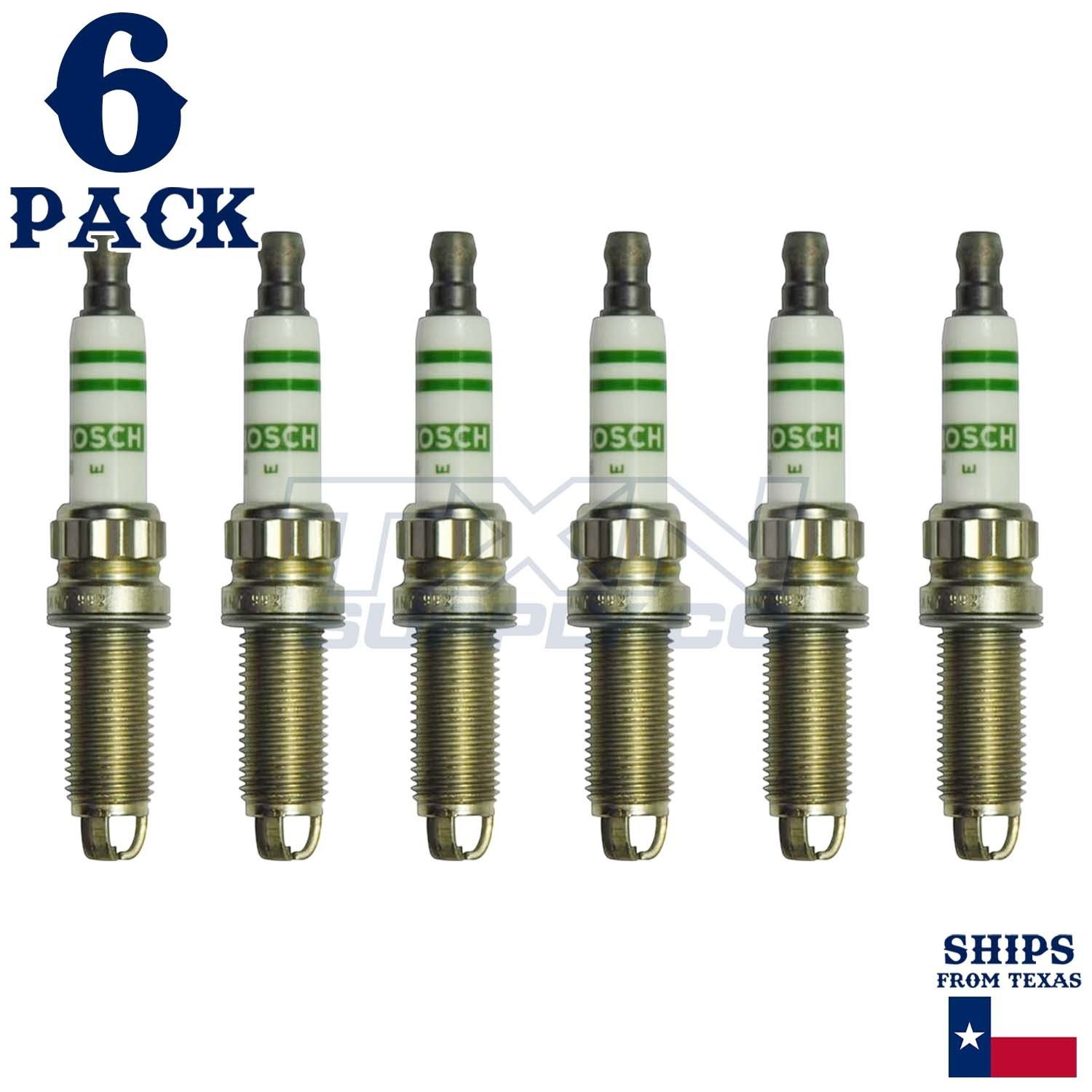 6 Pack Bosch ZGR6STE2 Copper with Nickel Spark Plugs - Image 1