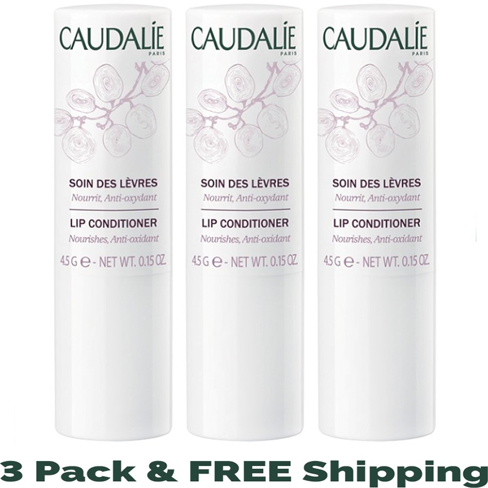 Caudalie Lip Balm Conditioner Stick 0.14 oz/4g - 3 Pack