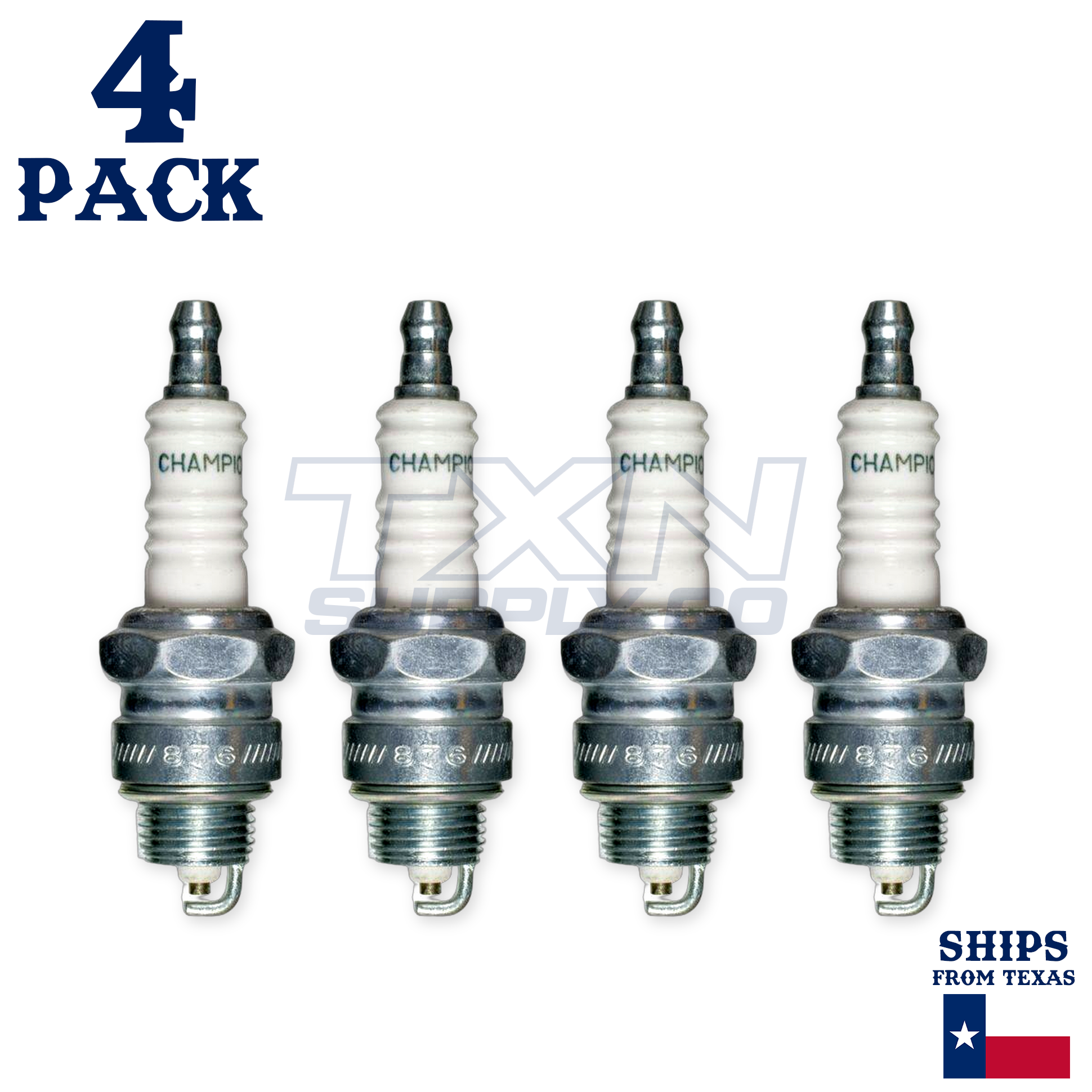 Champion 10 Copper Plus Spark Plug J12YC - 4 Pack - Image 2