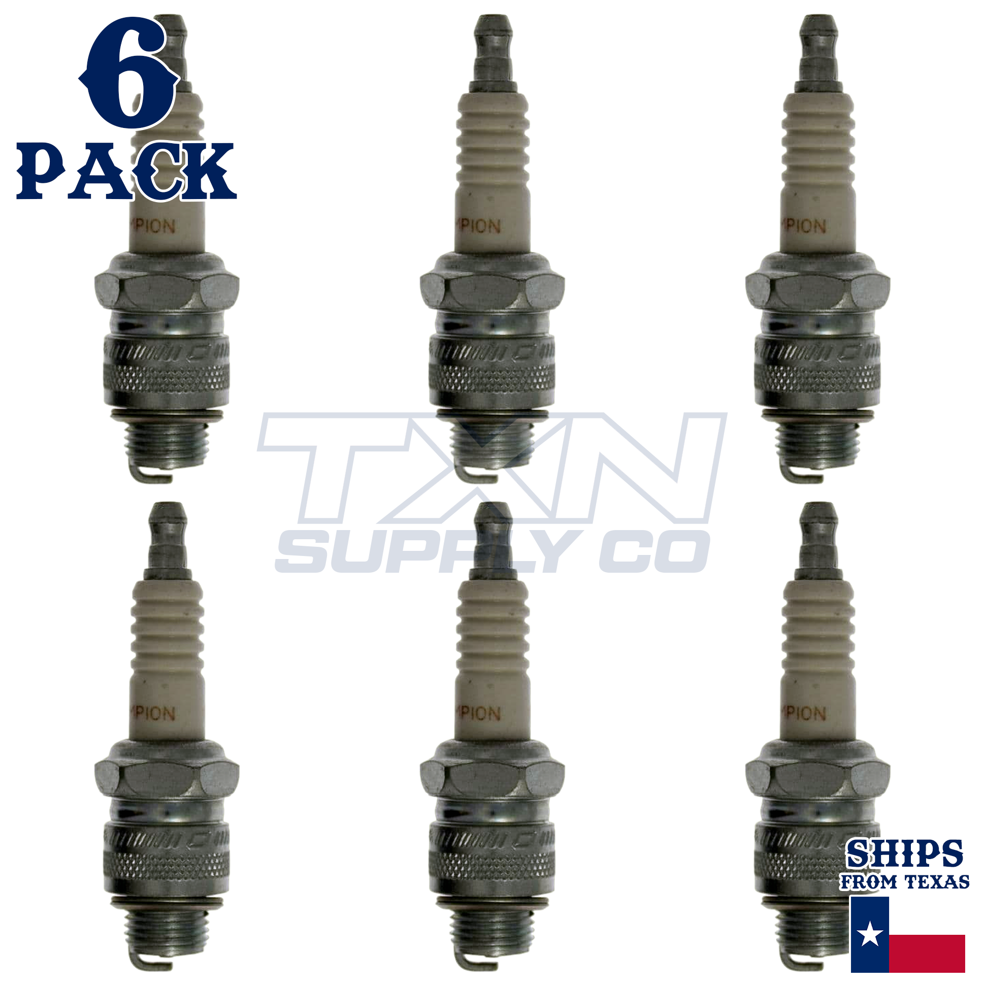 Champion 102 Spark Plugs 6 Pack - Image 1