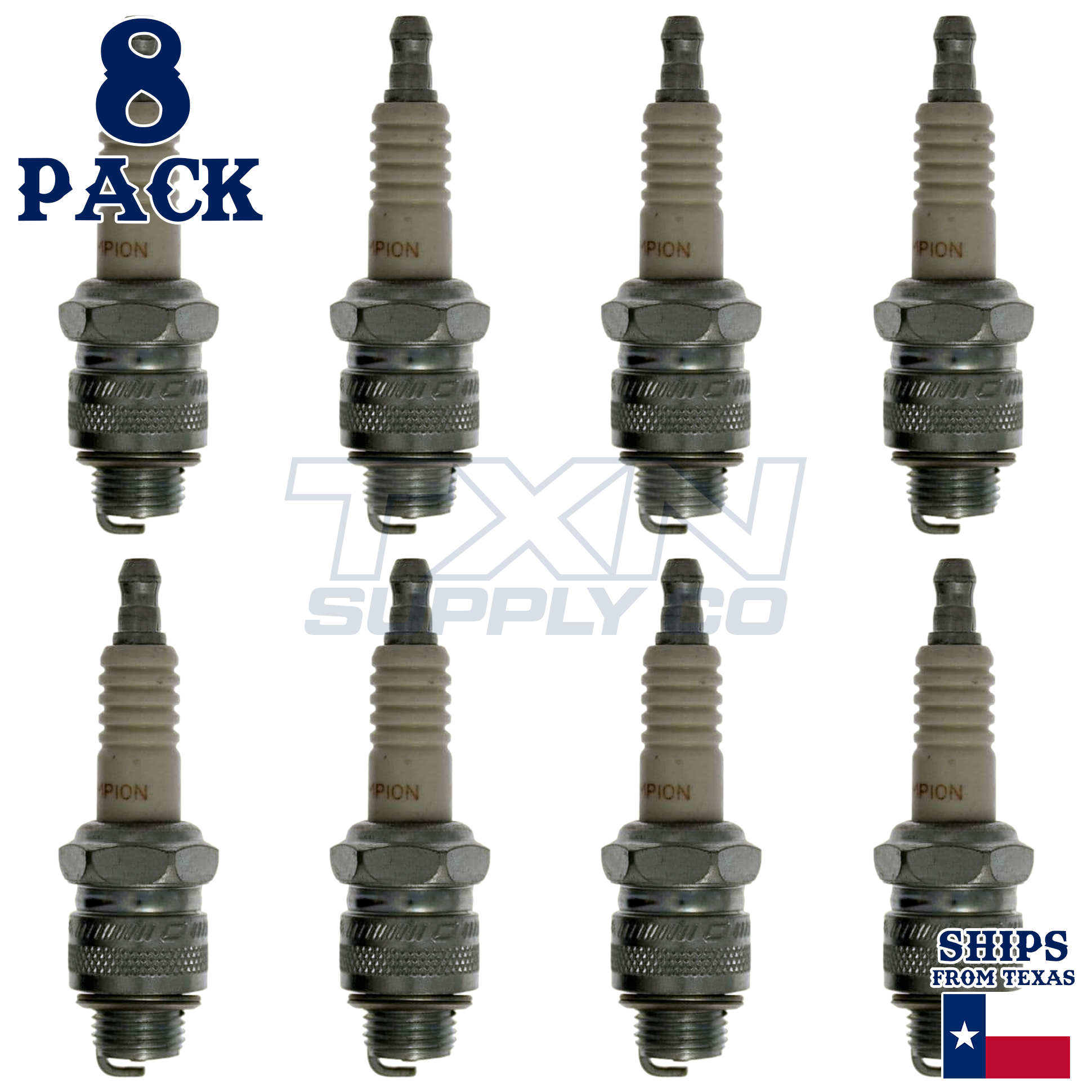 Champion 102 Spark Plugs 8 Pack - Image 1