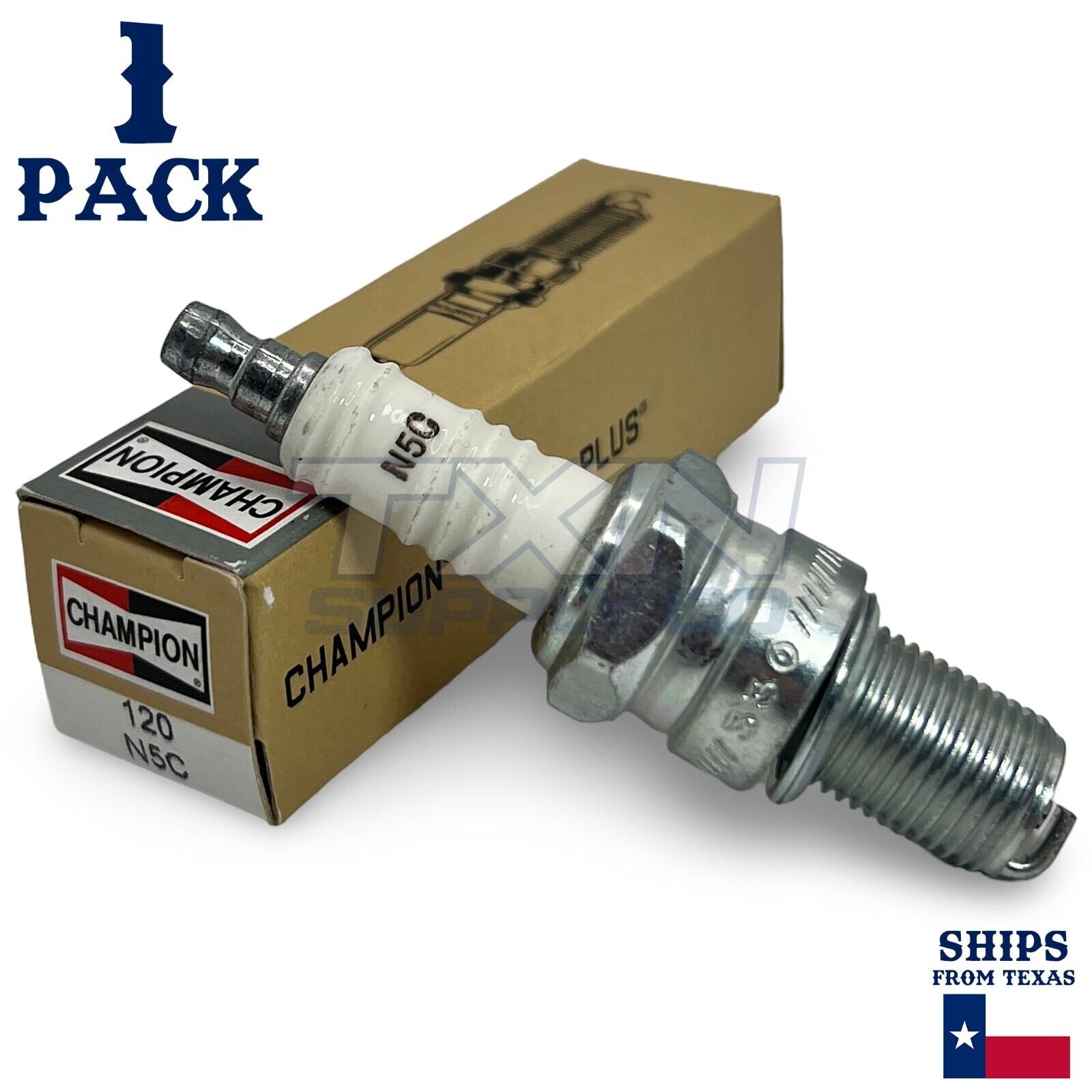 Champion 120 Copper Plus Spark Plug N5C - 1 Pack - Image 1