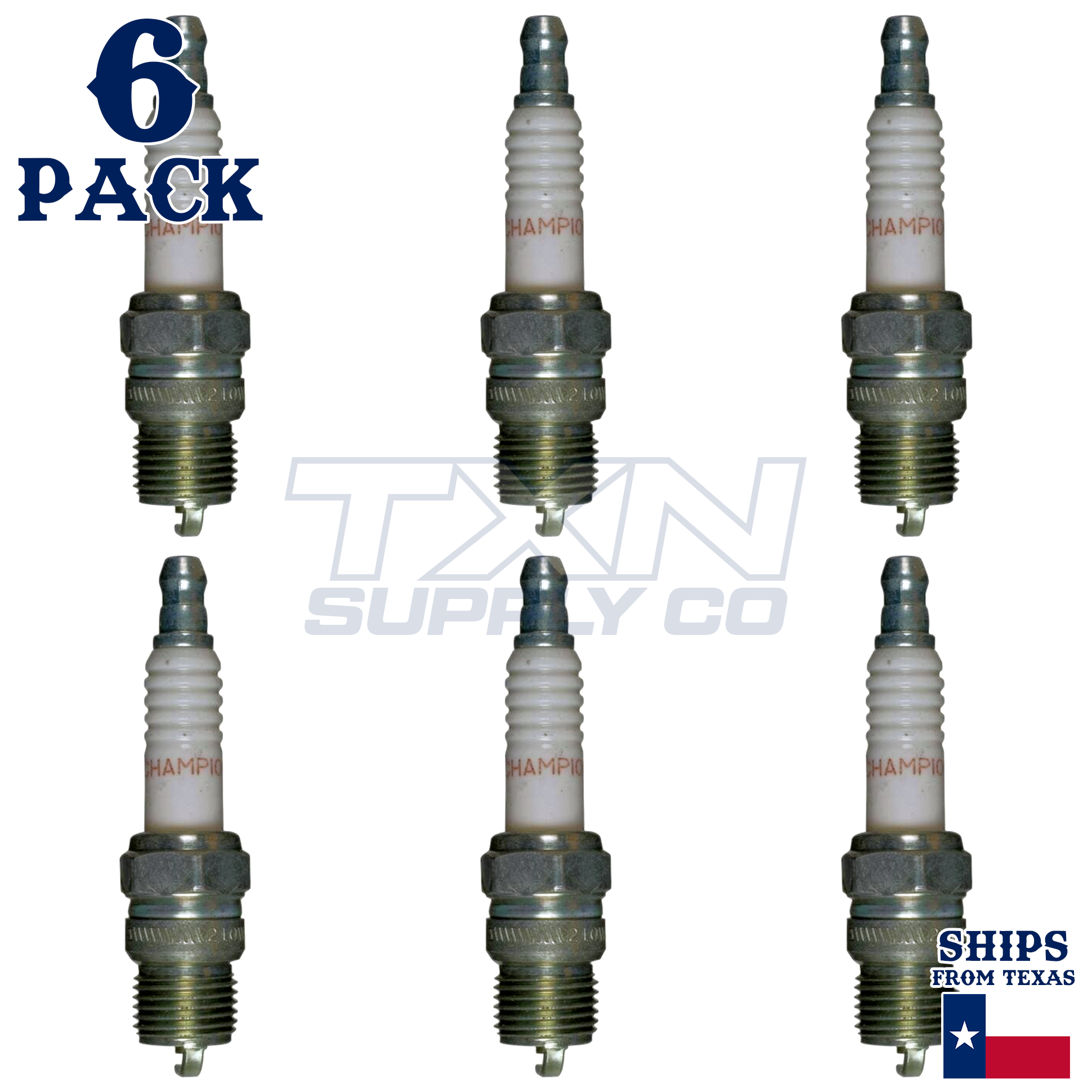 Champion 121 Spark Plugs 6 Pack - Image 1