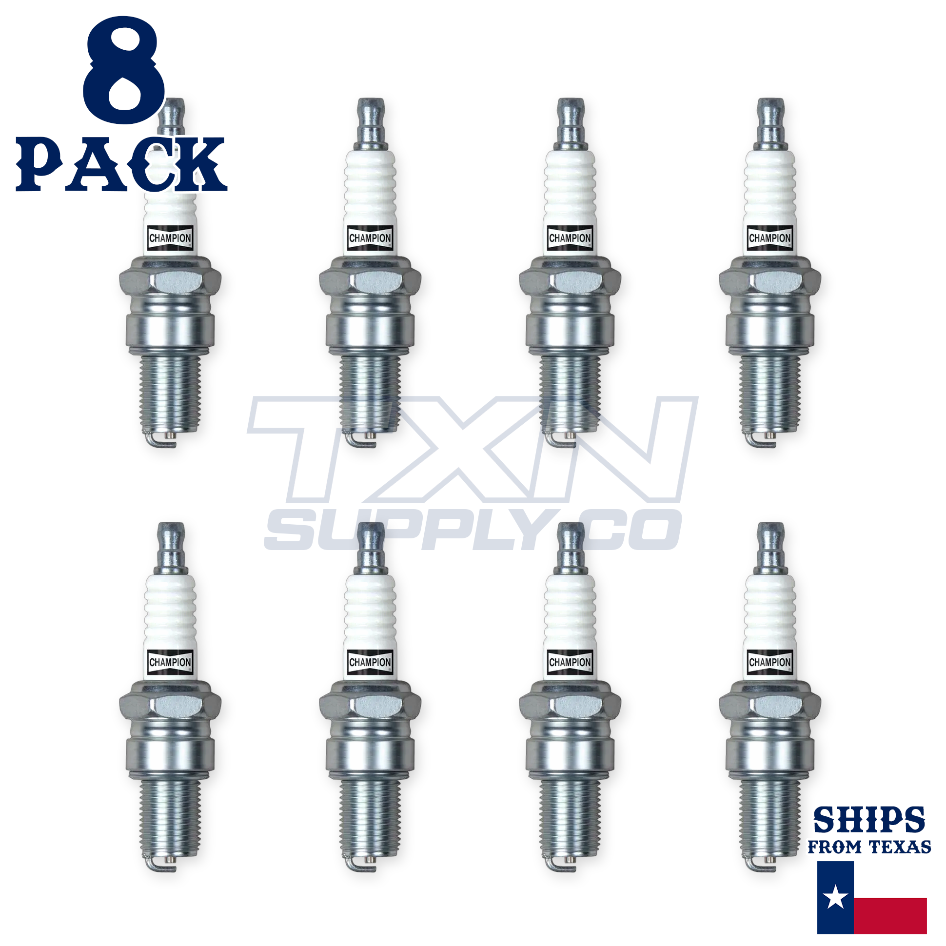 Champion 123 Copper Plus Spark Plug RN5C - 8 Pack - Image 2