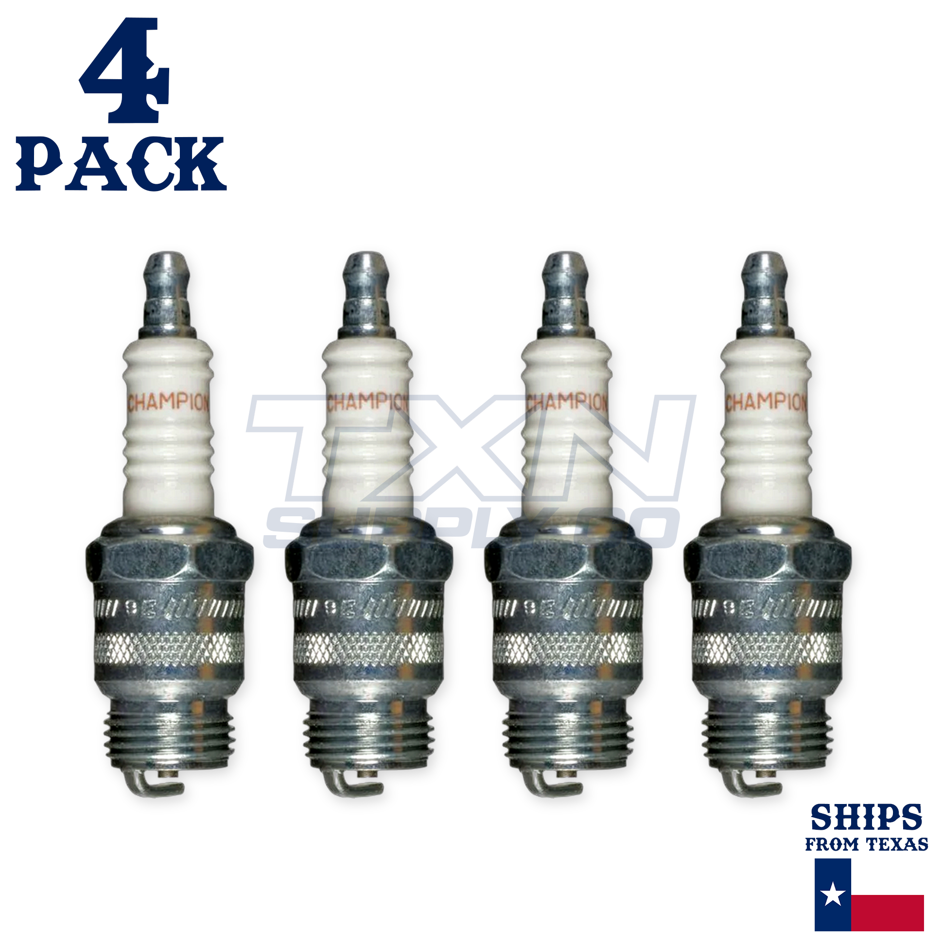 Champion 129 Copper Plus Spark Plugs RF10C - 4 Pack - Image 2