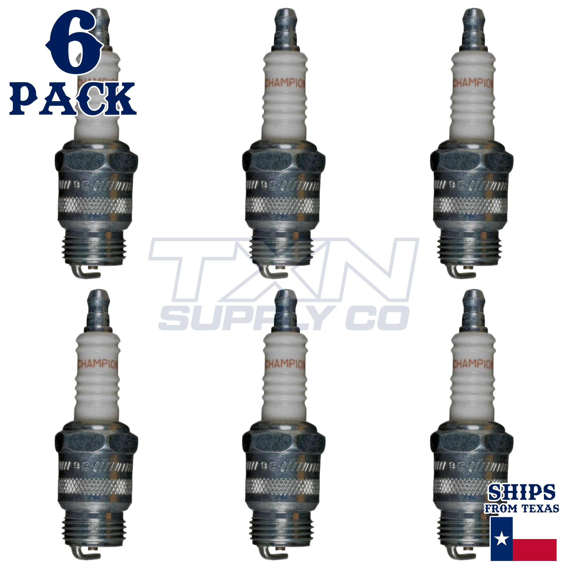Champion 129 Spark Plugs 6 Pack - Image 1