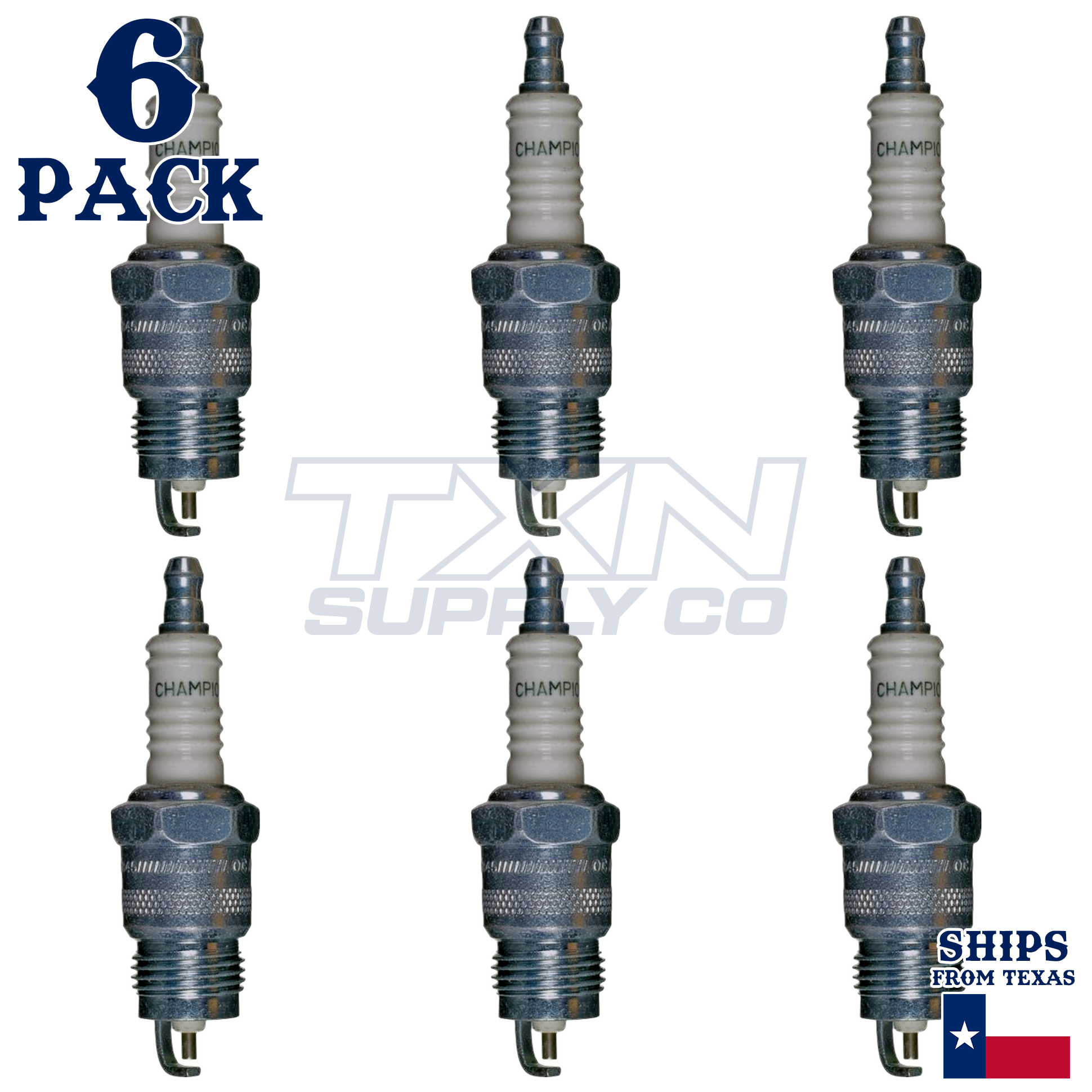 Champion 130 Spark Plugs 6 Pack - Image 1