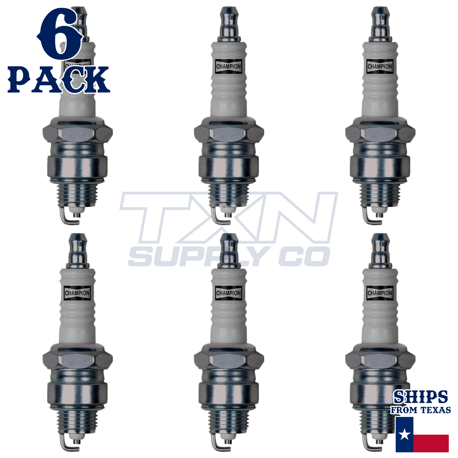 Champion 14 Spark Plugs 6 Pack - Image 1