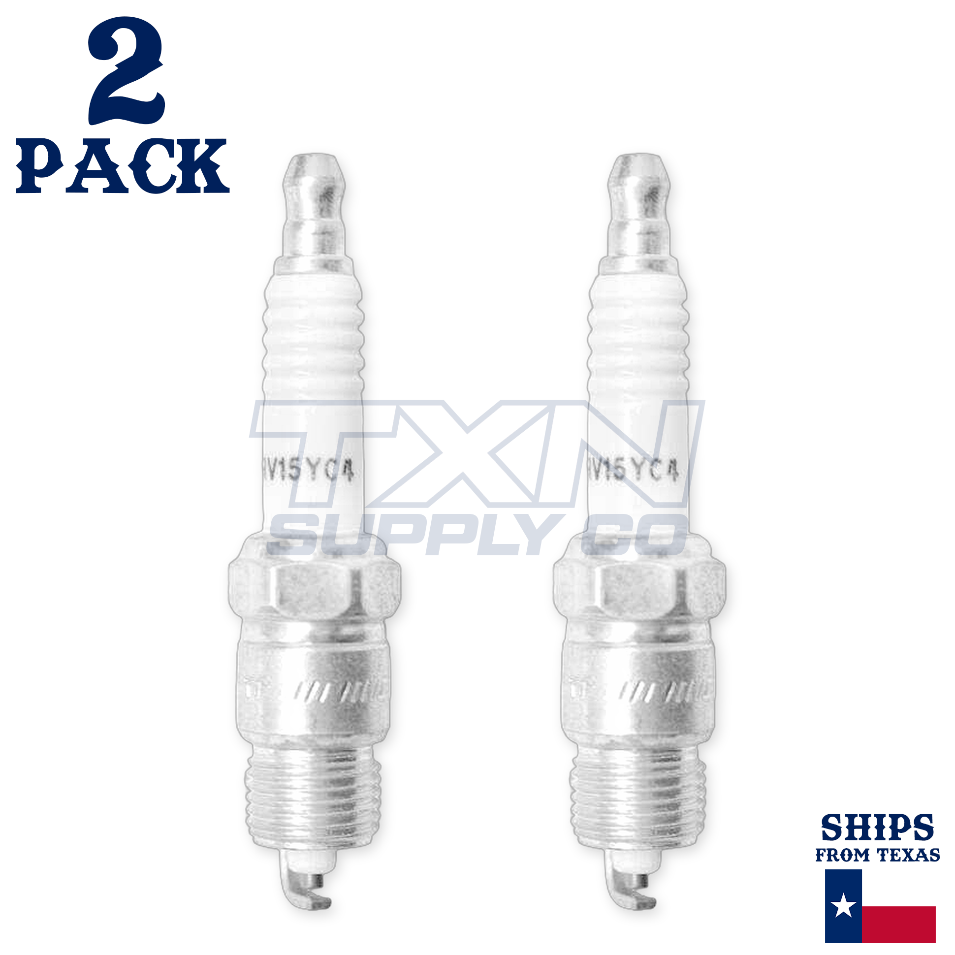 2 pc Champion 18 Copper Plus Spark Plugs for 14F42 14F52 14RF42 3851859 3851861 3851868 3874934 41-905 4339413 43TS 7985 7986 875803 AF52 AF52C ARF52 ASF52 ASF52C BP5FS BPR4FS BPR4FS11 BPR5FS11 - Image 2