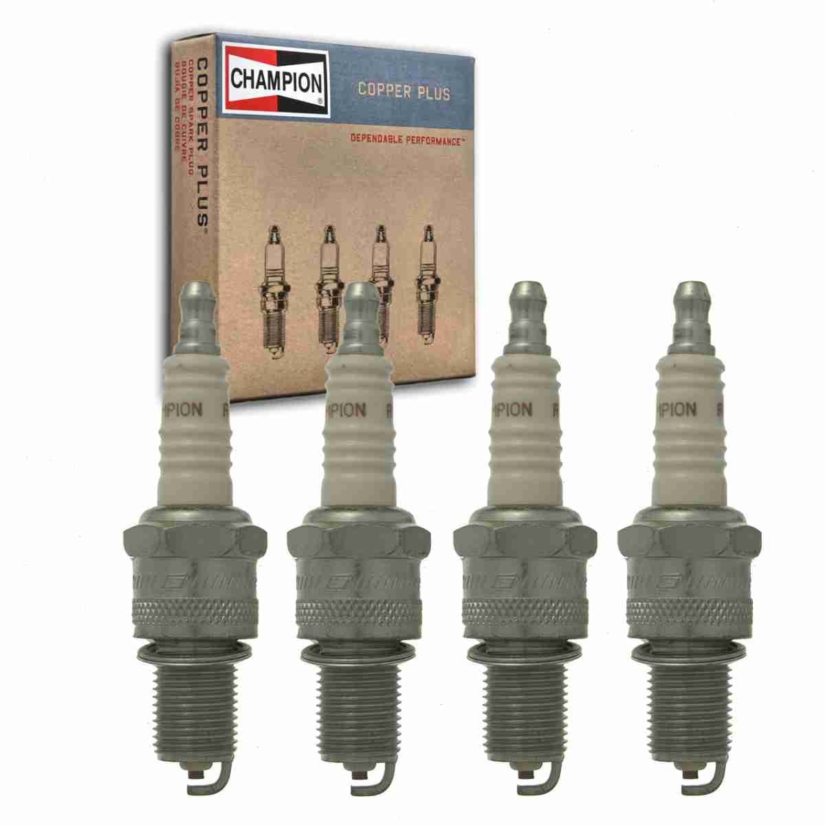 4 pc Champion 300 Copper Plus Spark Plugs for 14G22 2W9486 4106122 42XLS 77-315-1 AG22 AG22-4 AG22C BP6EK BP6EKA BP6ES BP6ES11 BP6ET BP6EV BP6EY BU8ET F6TC N9YC RTC3812 W17EWU W20EPU W20EPZU W20ETS - Image 1