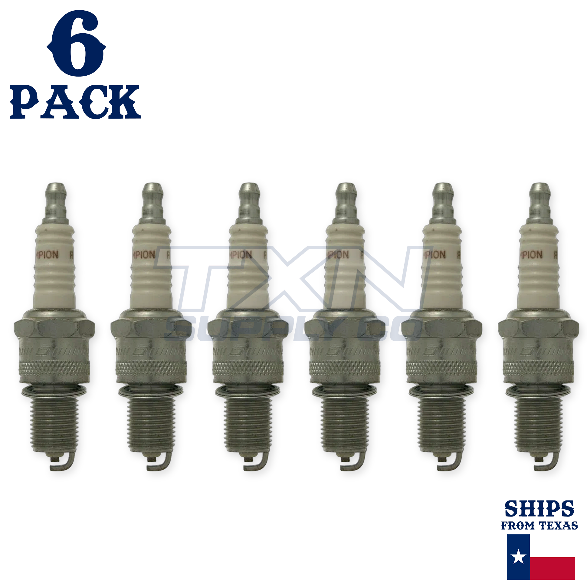6 pc Champion 300 Copper Plus Spark Plugs for 14G22 2W9486 4106122 42XLS 77-315-1 AG22 AG22-4 AG22C BP6EK BP6EKA BP6ES BP6ES11 BP6ET BP6EV BP6EY BU8ET F6TC N9YC RTC3812 W17EWU W20EPU W20EPZU W20ETS - Image 2