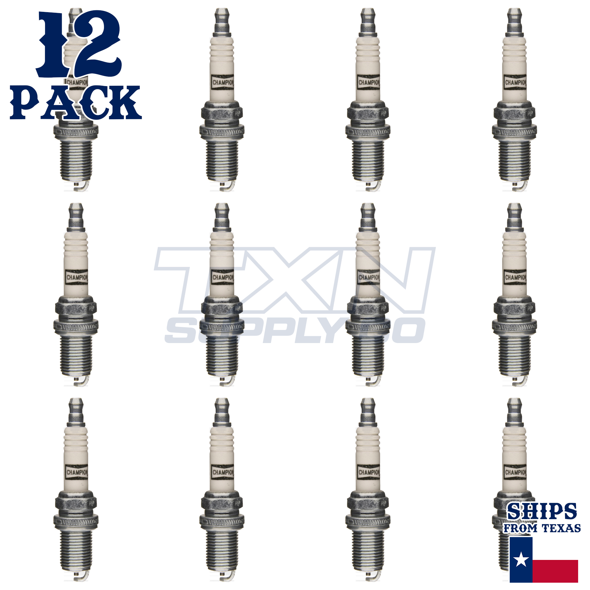 12 Pack Champion Platinum Spark Plugs for 2003-2005 Mercedes-Benz ML350 3.7L - Image 2